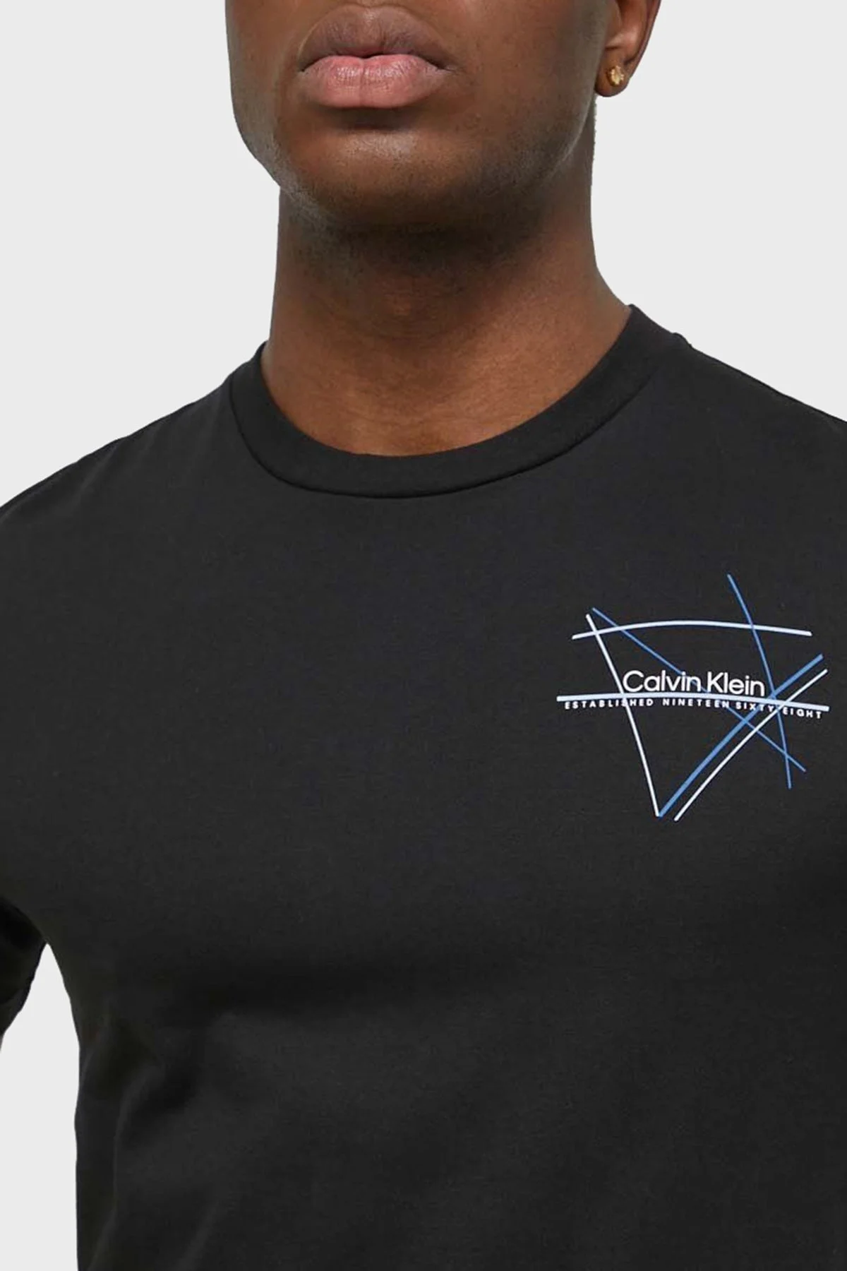 Calvin Klein Pamuklu Regular Fit Bisiklet Yaka K10K112482BEH Erkek T Shirt K10K112482 BEH SİYAH - 3