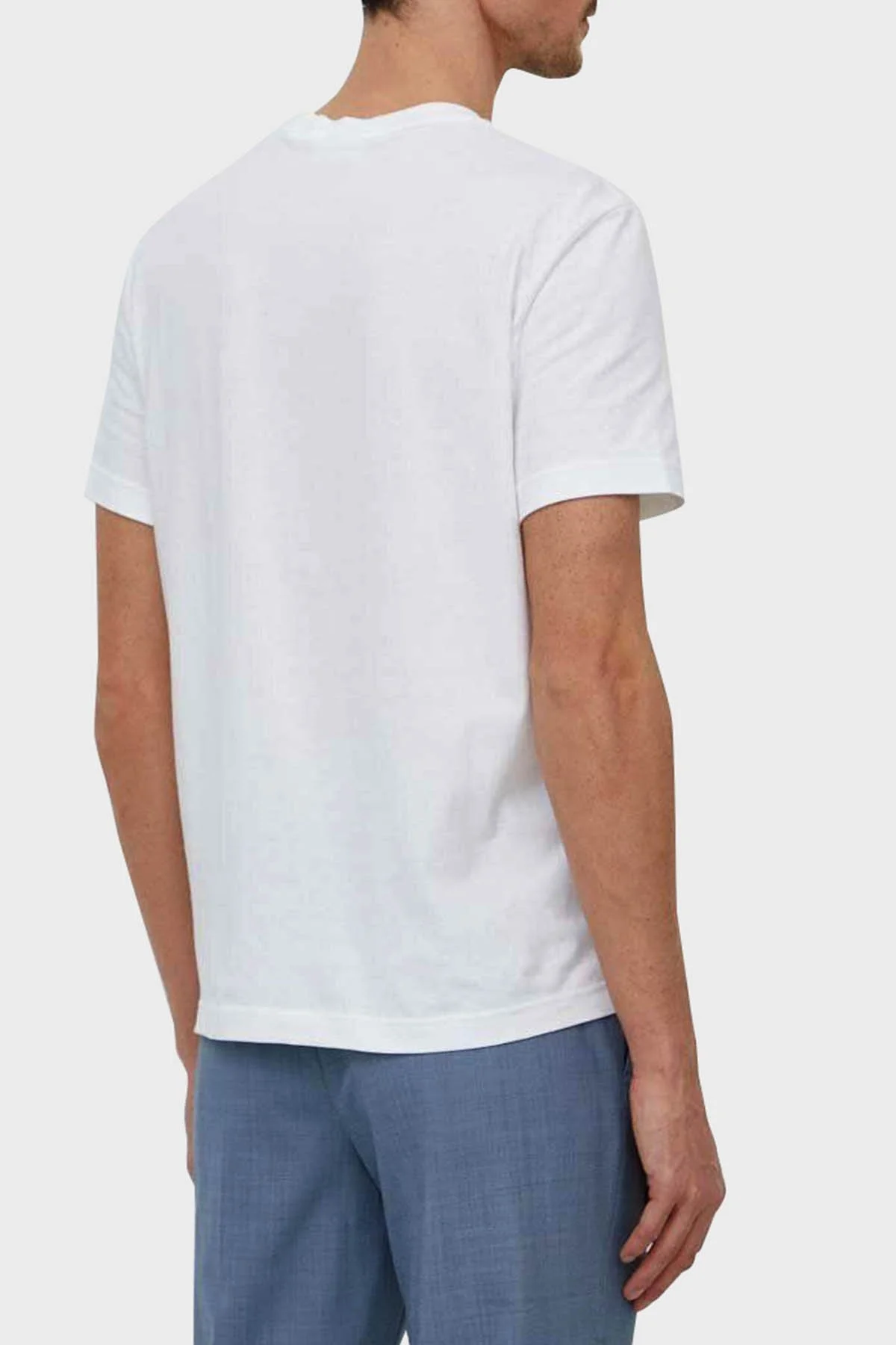 Calvin Klein Pamuklu Regular Fit Bisiklet Yaka K10K112482YAF Erkek T Shirt K10K112482 YAF BEYAZ - 2