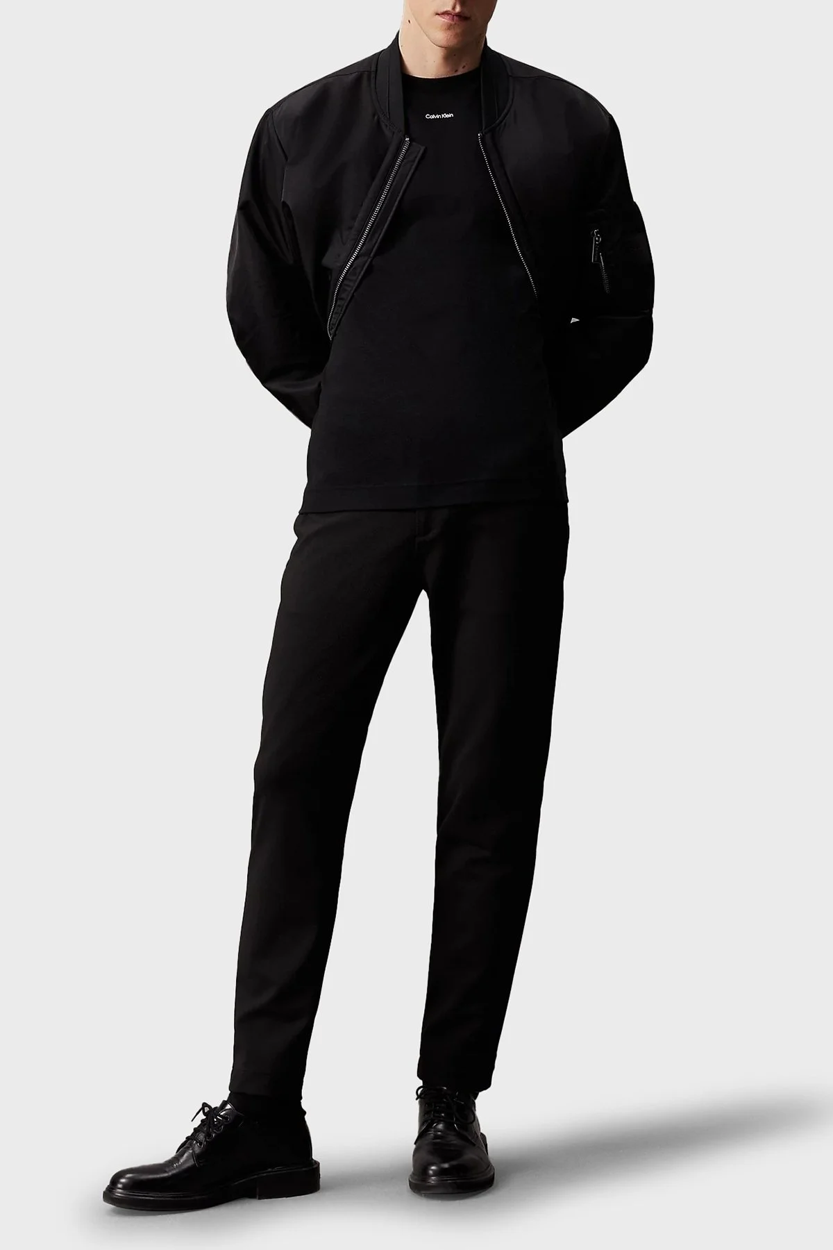 Calvin Klein Pamuklu Regular Fit Bisiklet Yaka K10K112487BEH Erkek T Shirt K10K112487 BEH SİYAH - 4