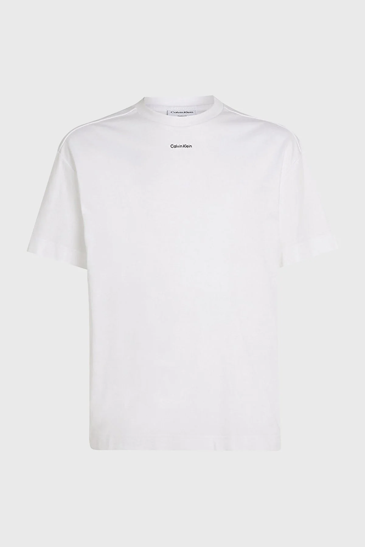 Calvin Klein Pamuklu Regular Fit Bisiklet Yaka K10K112487YAF Erkek T Shirt K10K112487 YAF BEYAZ - 4