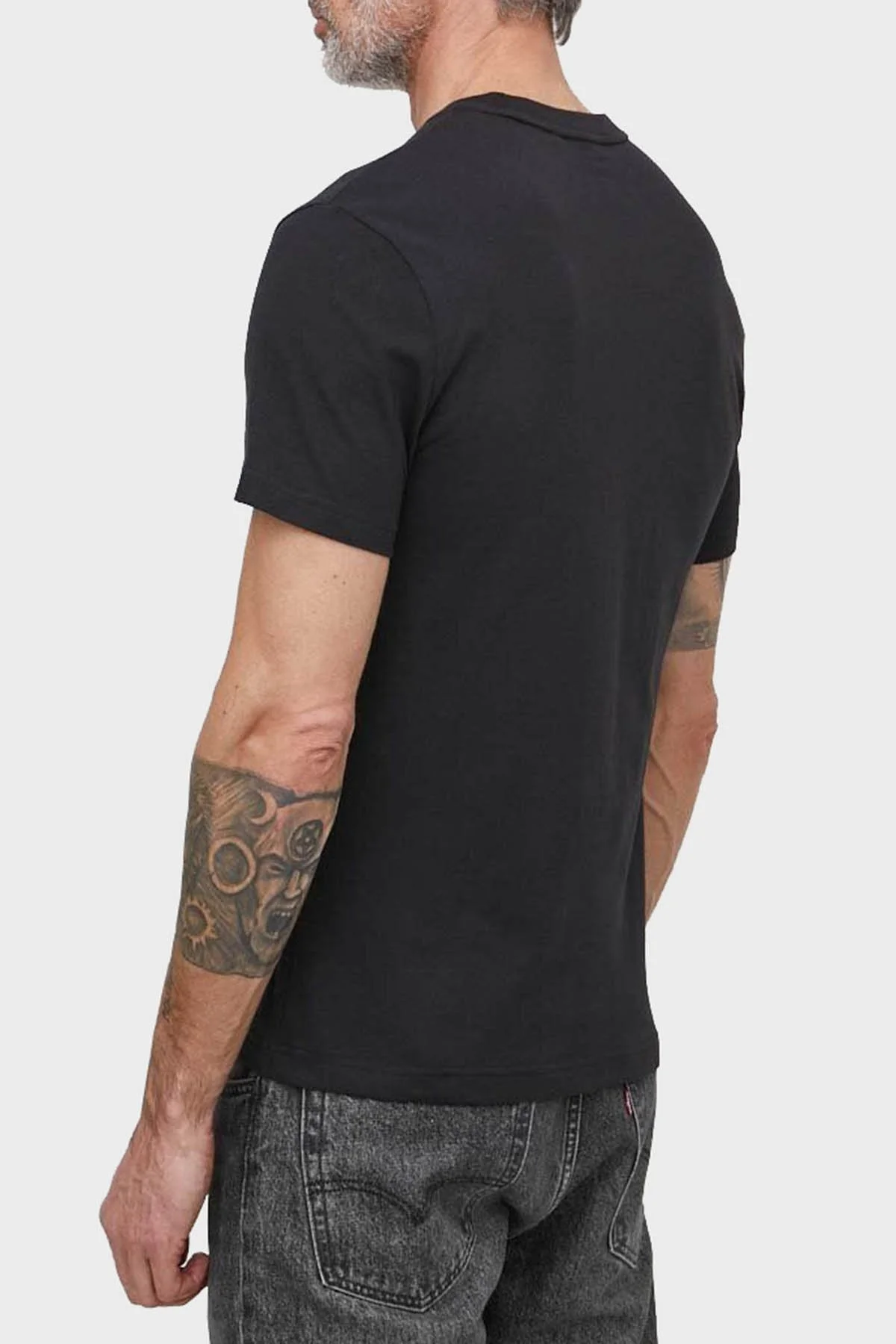 Calvin Klein Pamuklu Regular Fit Bisiklet Yaka K10K112489BEH Erkek T Shirt K10K112489 BEH SİYAH - 2