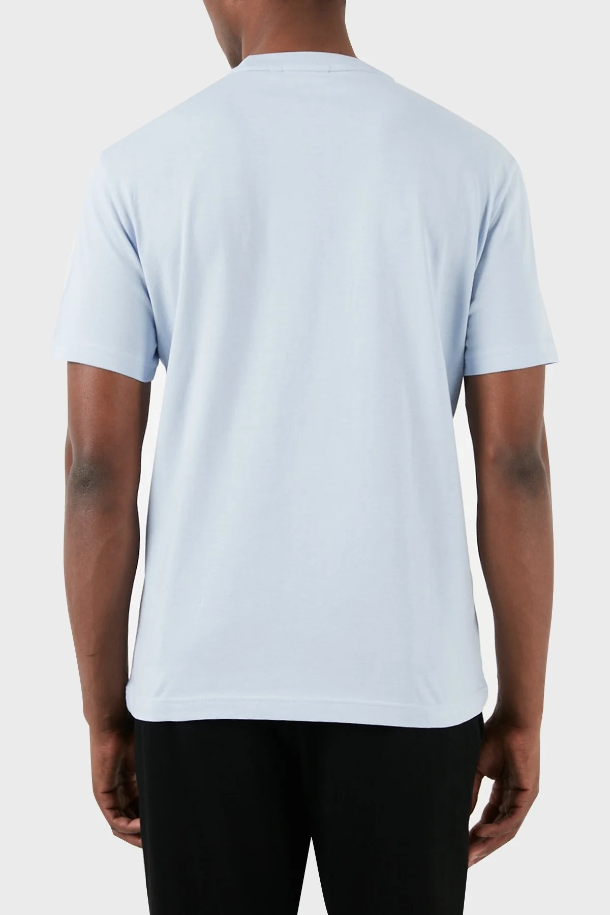 Calvin Klein Pamuklu Regular Fit Bisiklet Yaka K10K112489CGK Erkek T Shirt K10K112489 CGK AÇIK MAVİ - 2