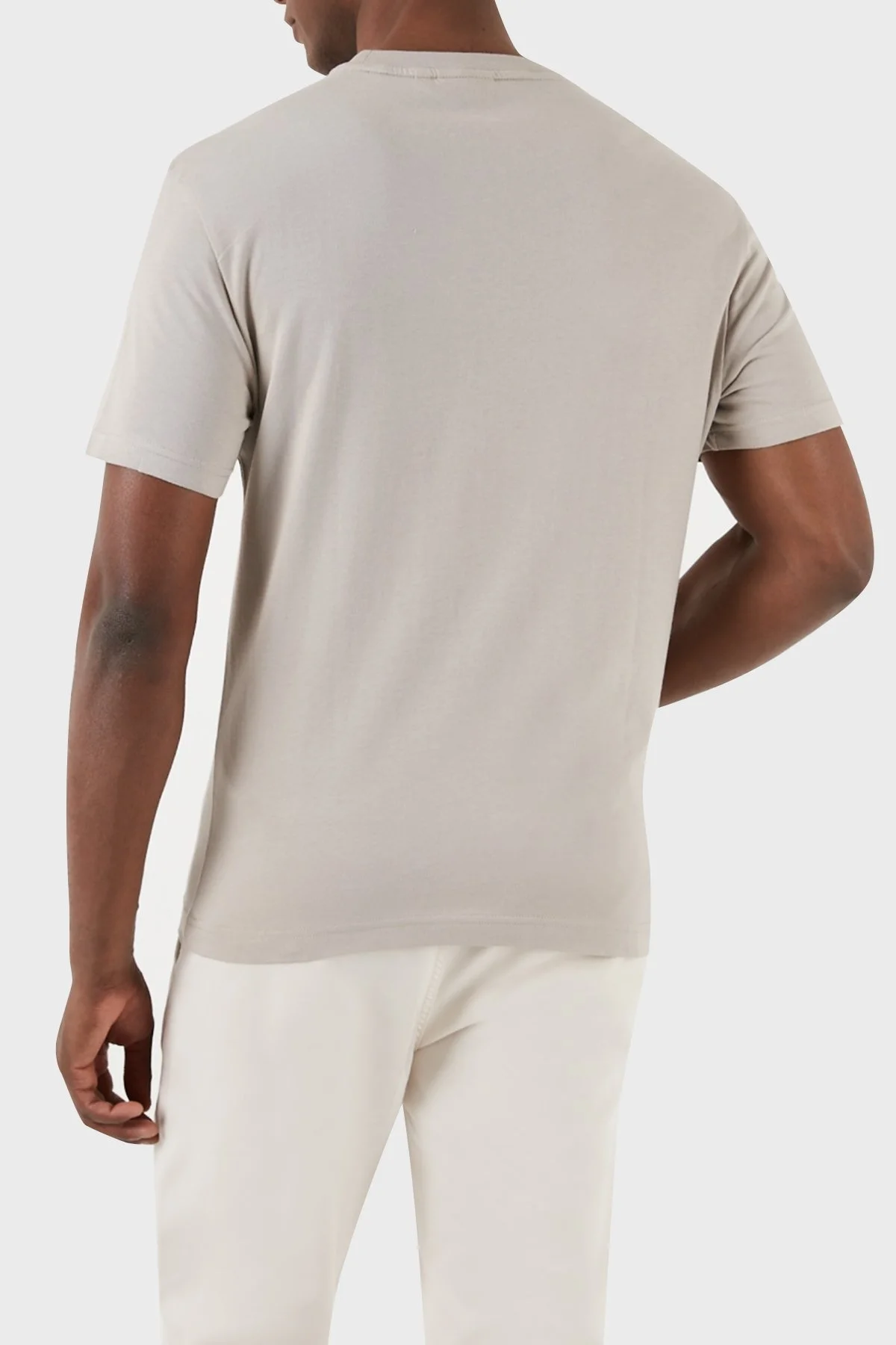 Calvin Klein Pamuklu Regular Fit Bisiklet Yaka K10K112489PAN Erkek T Shirt K10K112489 PAN GRİ - 2