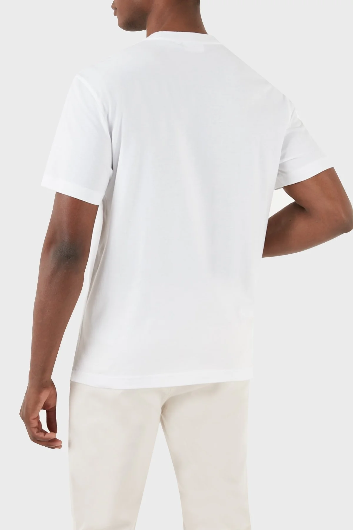 Calvin Klein Pamuklu Regular Fit Bisiklet Yaka K10K112489YAF Erkek T Shirt K10K112489 YAF BEYAZ - 2