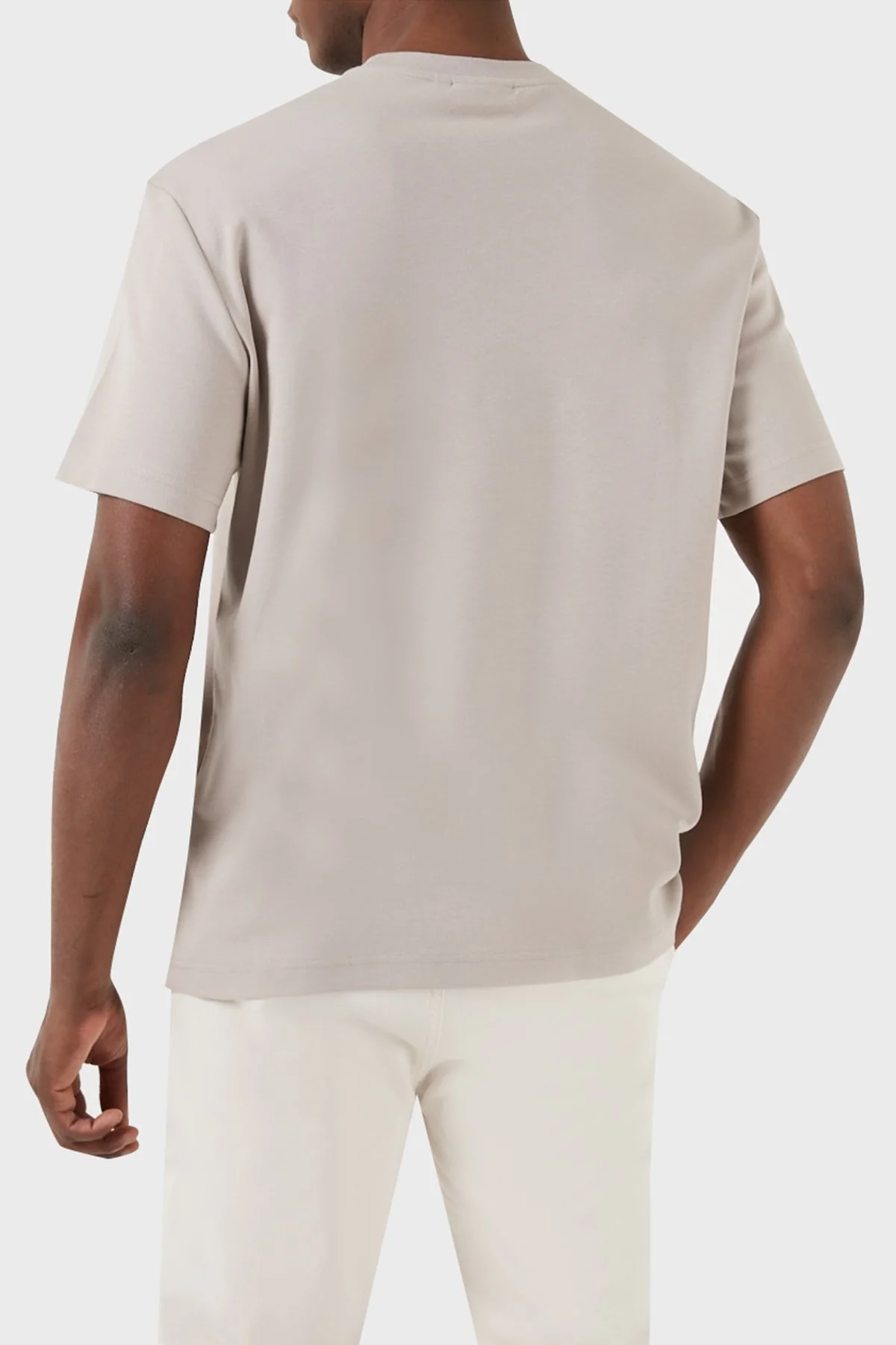 Calvin Klein Pamuklu Regular Fit Bisiklet Yaka K10K112504PAN Erkek T Shirt K10K112504 PAN GRİ - 2