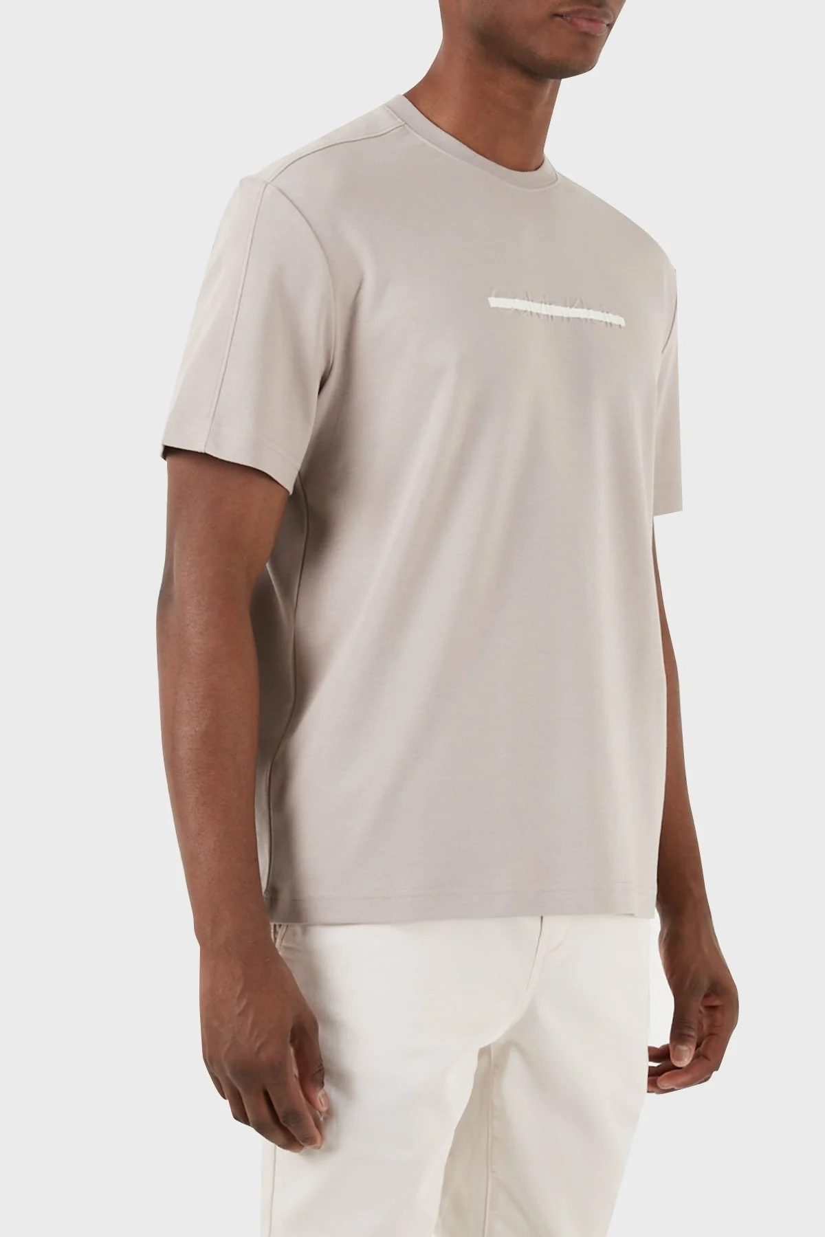 Calvin Klein Pamuklu Regular Fit Bisiklet Yaka K10K112504PAN Erkek T Shirt K10K112504 PAN GRİ - 4