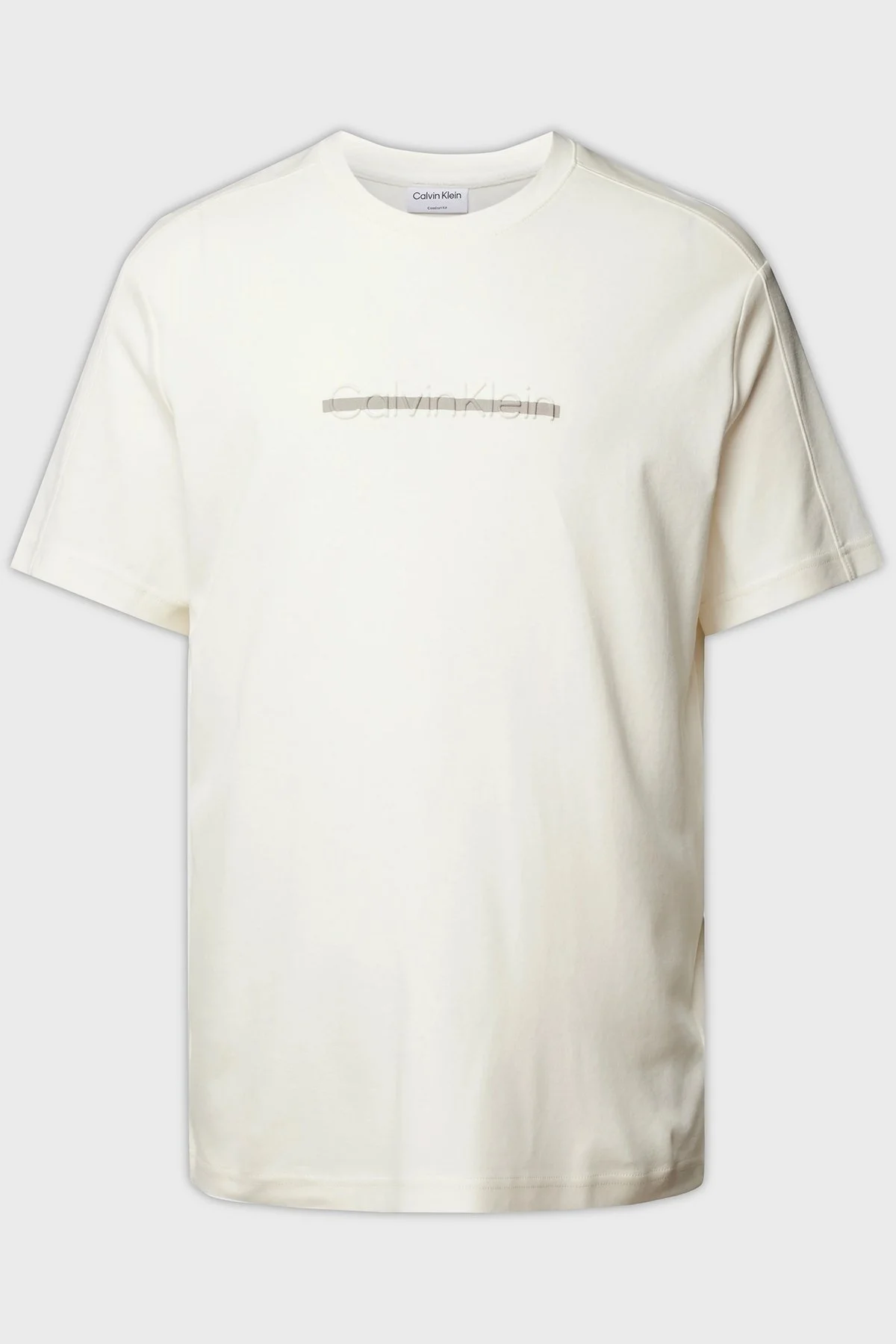 Calvin Klein Pamuklu Regular Fit Bisiklet Yaka K10K112504YAH Erkek T Shirt K10K112504 YAH BEYAZ - 9