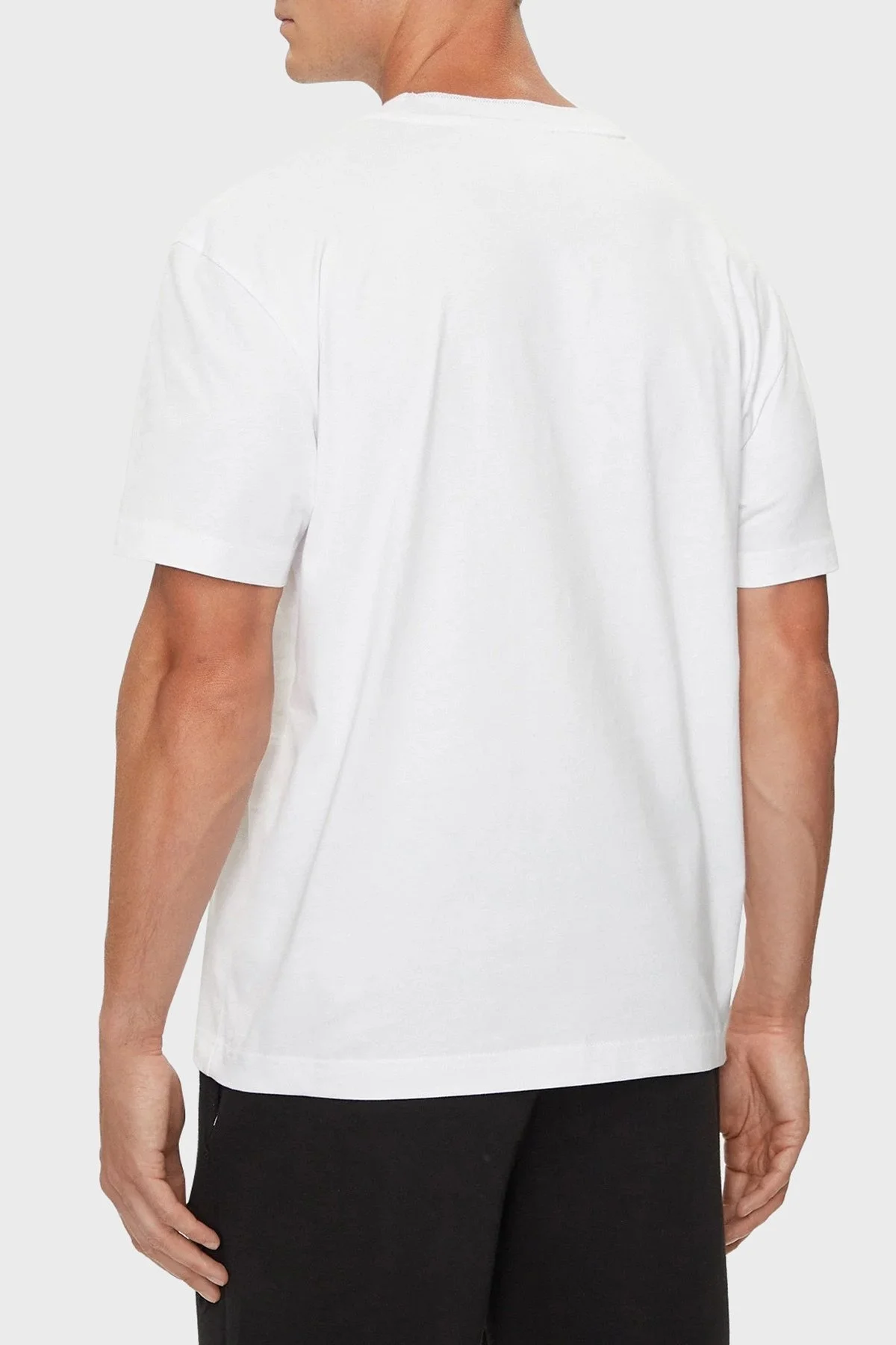 Calvin Klein Pamuklu Regular Fit Bisiklet Yaka K10K114091YAF Erkek T Shirt K10K114091 YAF BEYAZ - 2