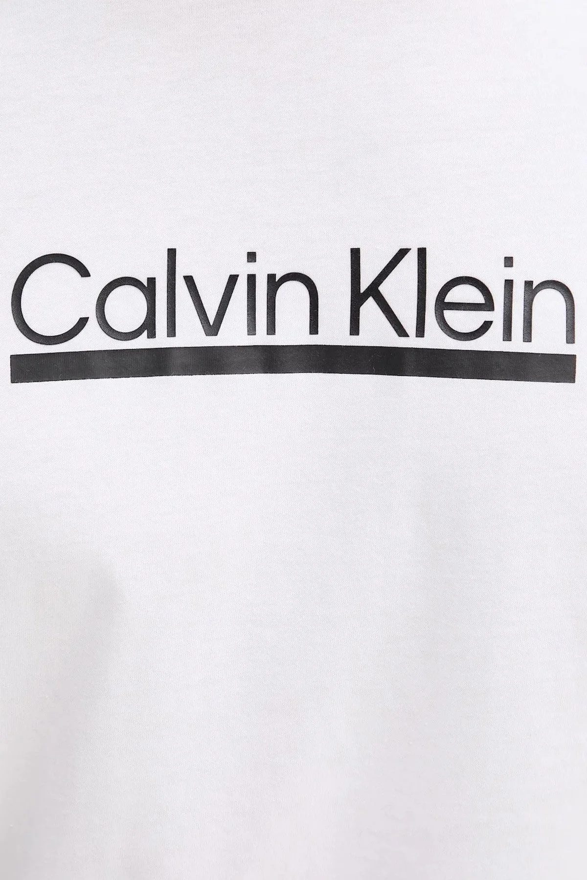 Calvin Klein Pamuklu Regular Fit Bisiklet Yaka Logolu LV04RC852GYAF Erkek T Shirt LV04RC852G YAF BEYAZ - 4