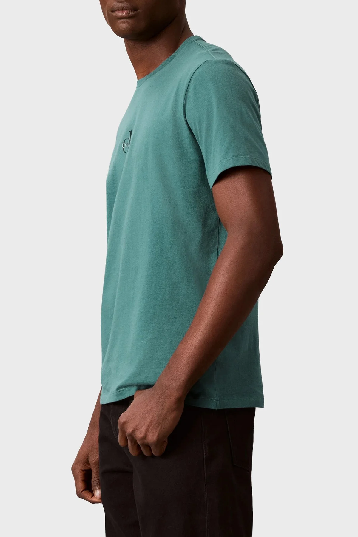 Calvin Klein Pamuklu Regular Fit Bisiklet Yaka LV04RB866G8ZU Erkek T Shirt LV04RB866G 8ZU Petrol - 3