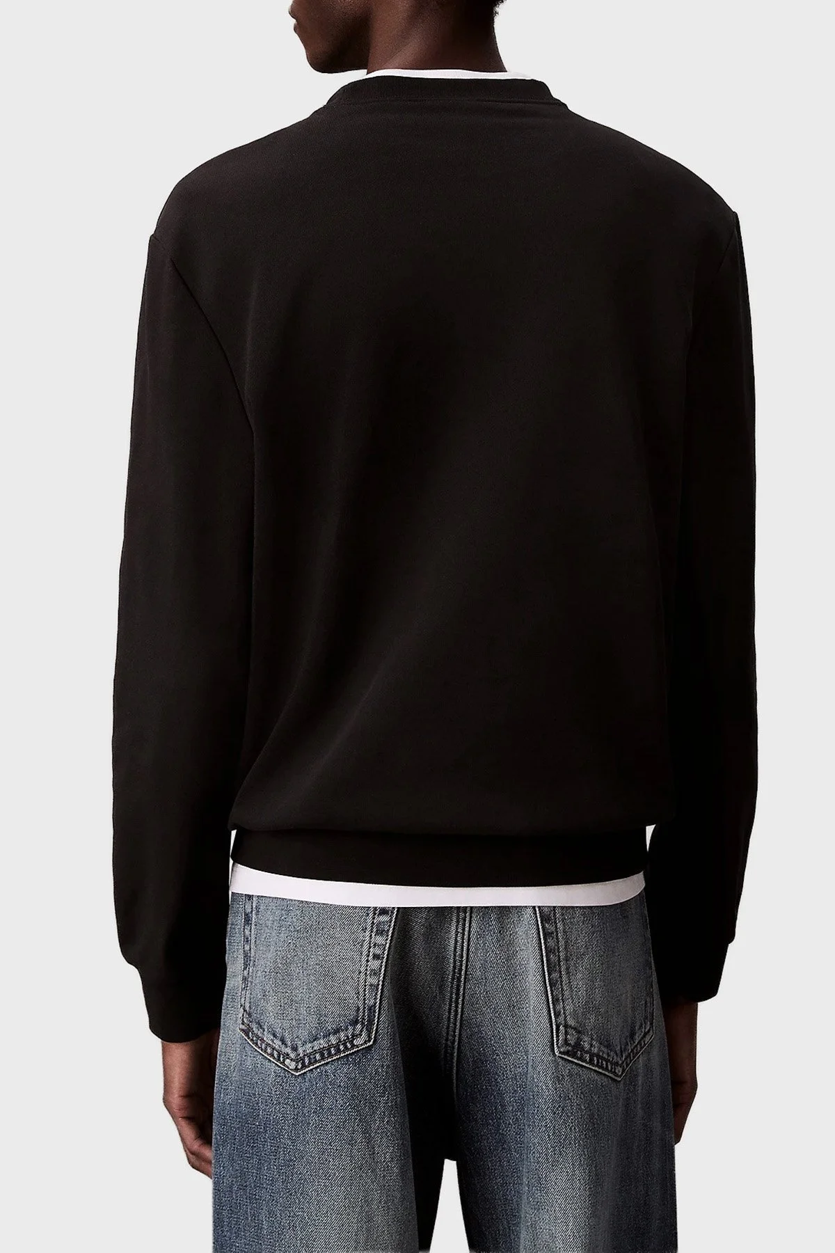 Calvin Klein Pamuklu Regular Fit Bisiklet Yaka LV04RC273GUB1 Erkek Sweat LV04RC273G UB1 SİYAH - 3