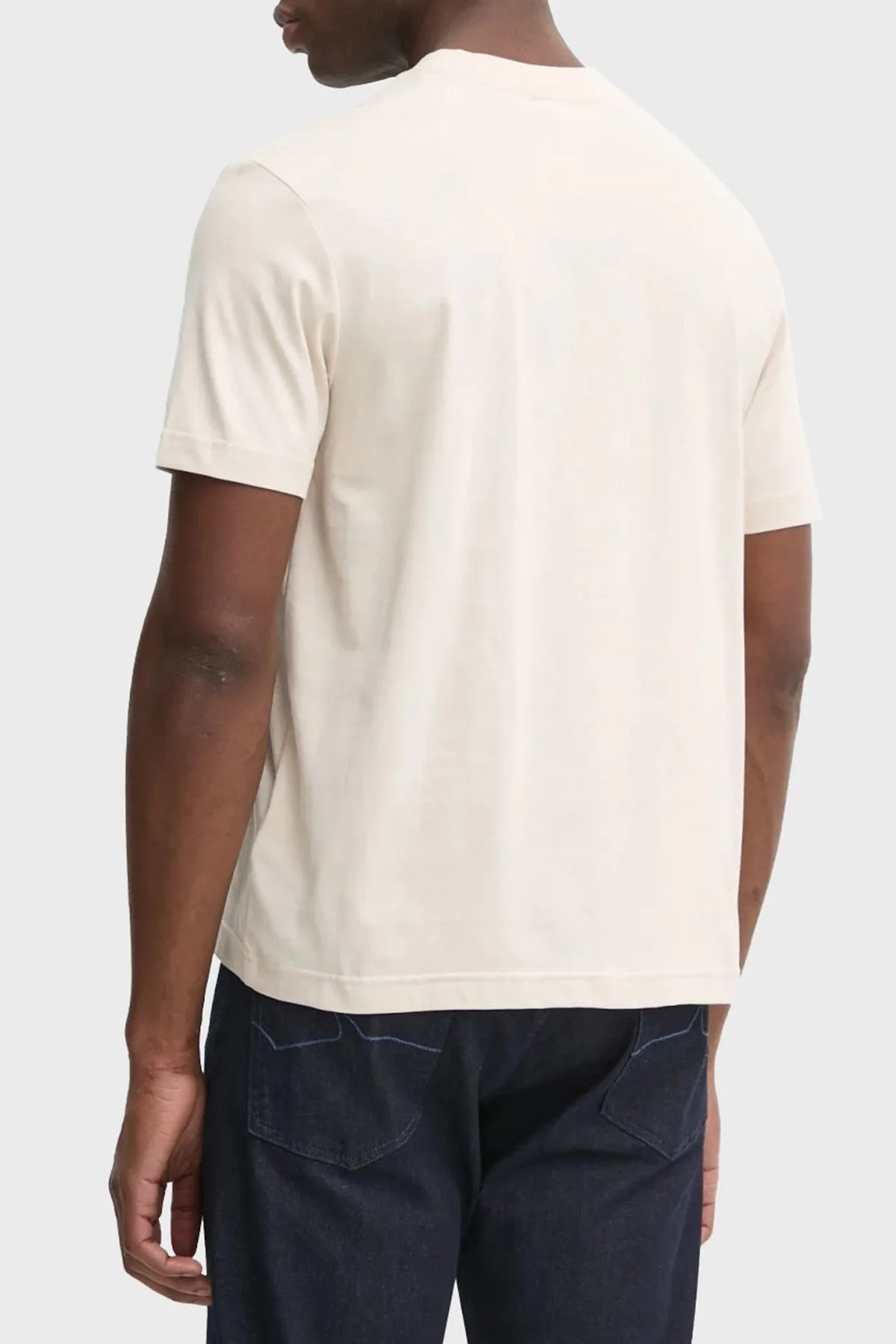 Calvin Klein Pamuklu Regular Fit Bisiklet Yaka Parlak Logolu J30J327109PDH Erkek T Shirt J30J327109 PDH AÇIK GRİ - 3