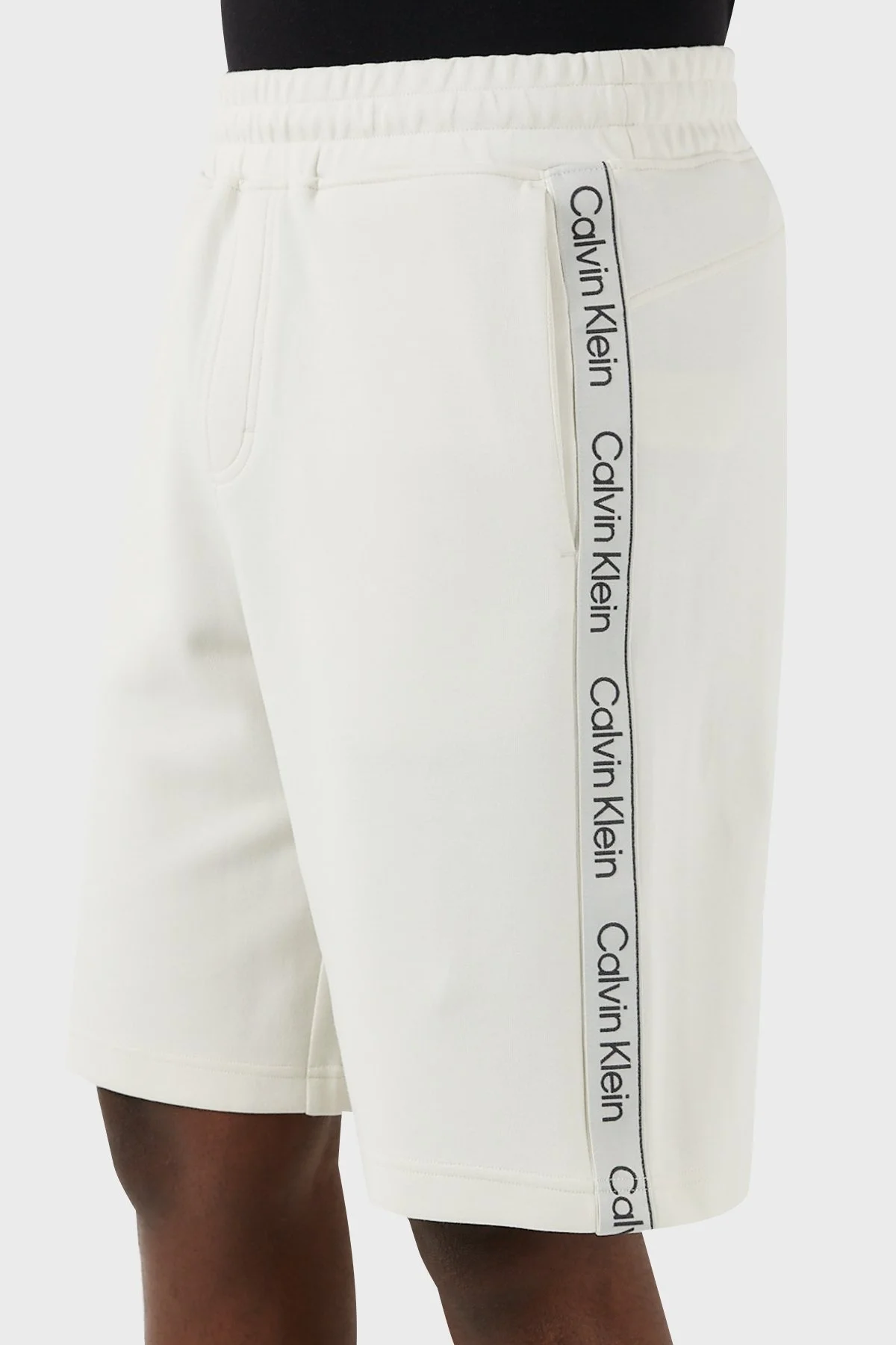 Calvin Klein Pamuklu Regular Fit Cepli K10K112964CGA Erkek Short K10K112964 CGA EKRU - 5