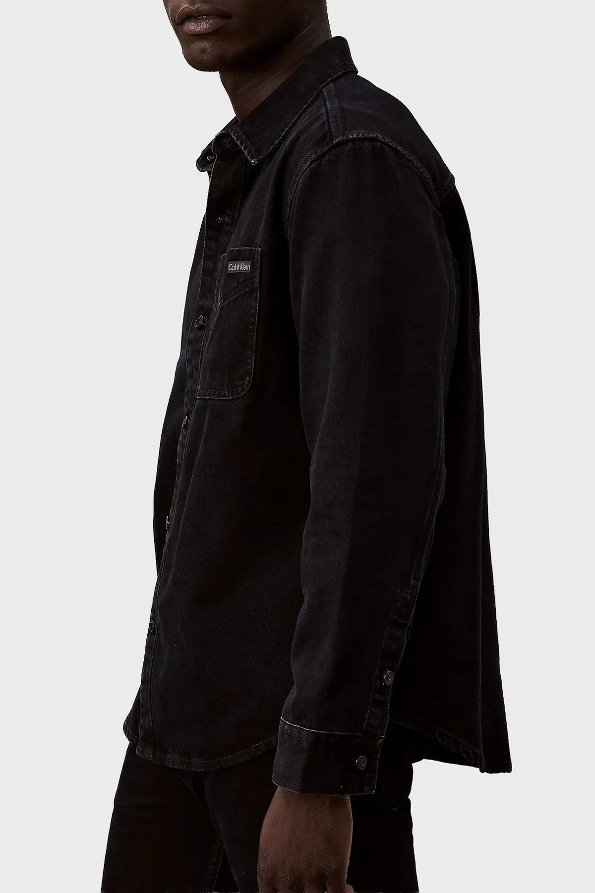 Calvin Klein Pamuklu Regular Fit Cepli Kot LV04RE714GEF7 Erkek Gömlek LV04RE714G EF7 LACİVERT - 5