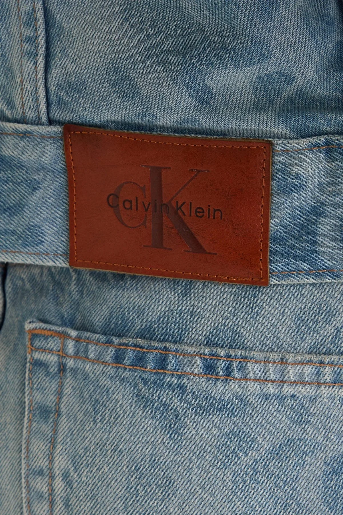 Calvin Klein Pamuklu Regular Fit Cepli LV047F677G1WX Bayan Kot Ceket LV047F677G 1WX MAVİ - 4