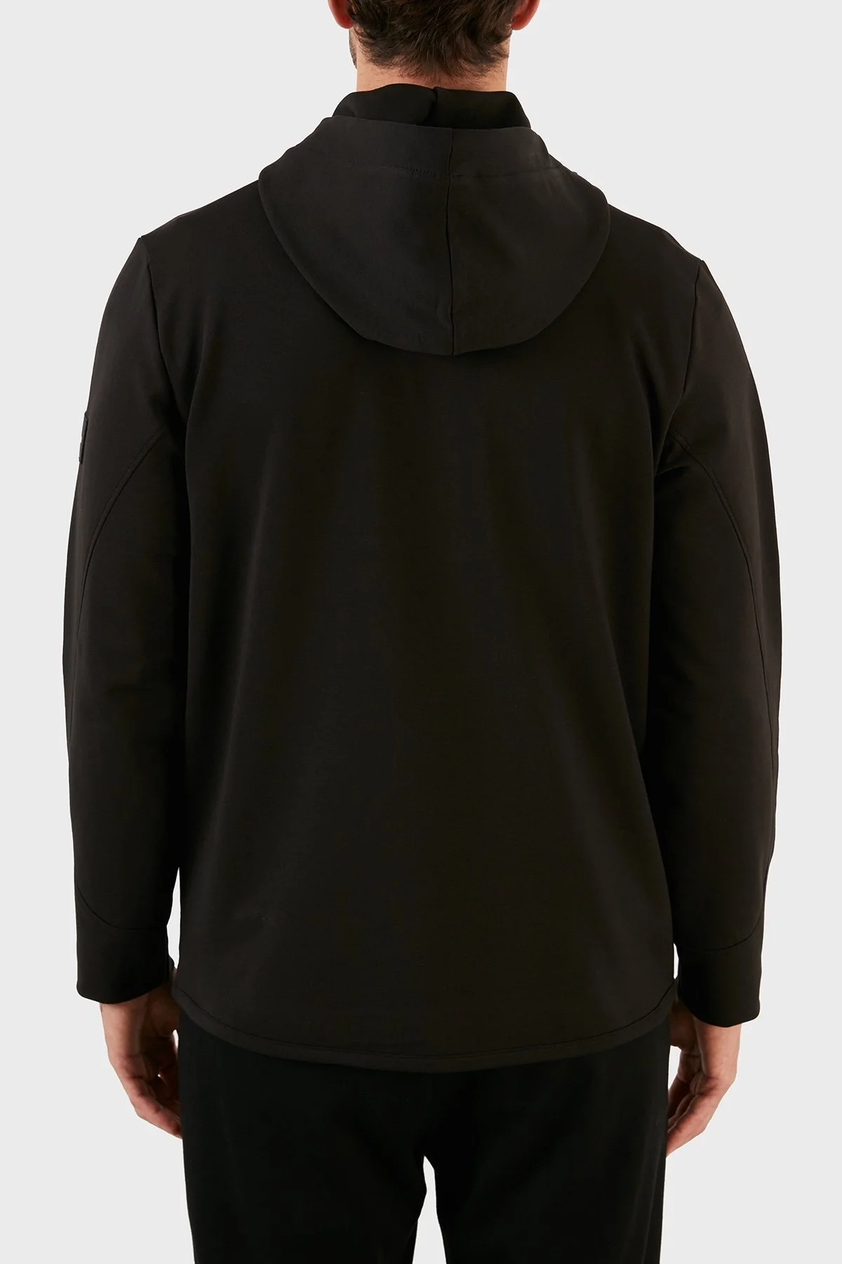 Calvin Klein Pamuklu Regular Fit Cepli Yarım Fermuarlı Kapüşonlu Erkek Sweat K10K109707 BEH SİYAH - 6