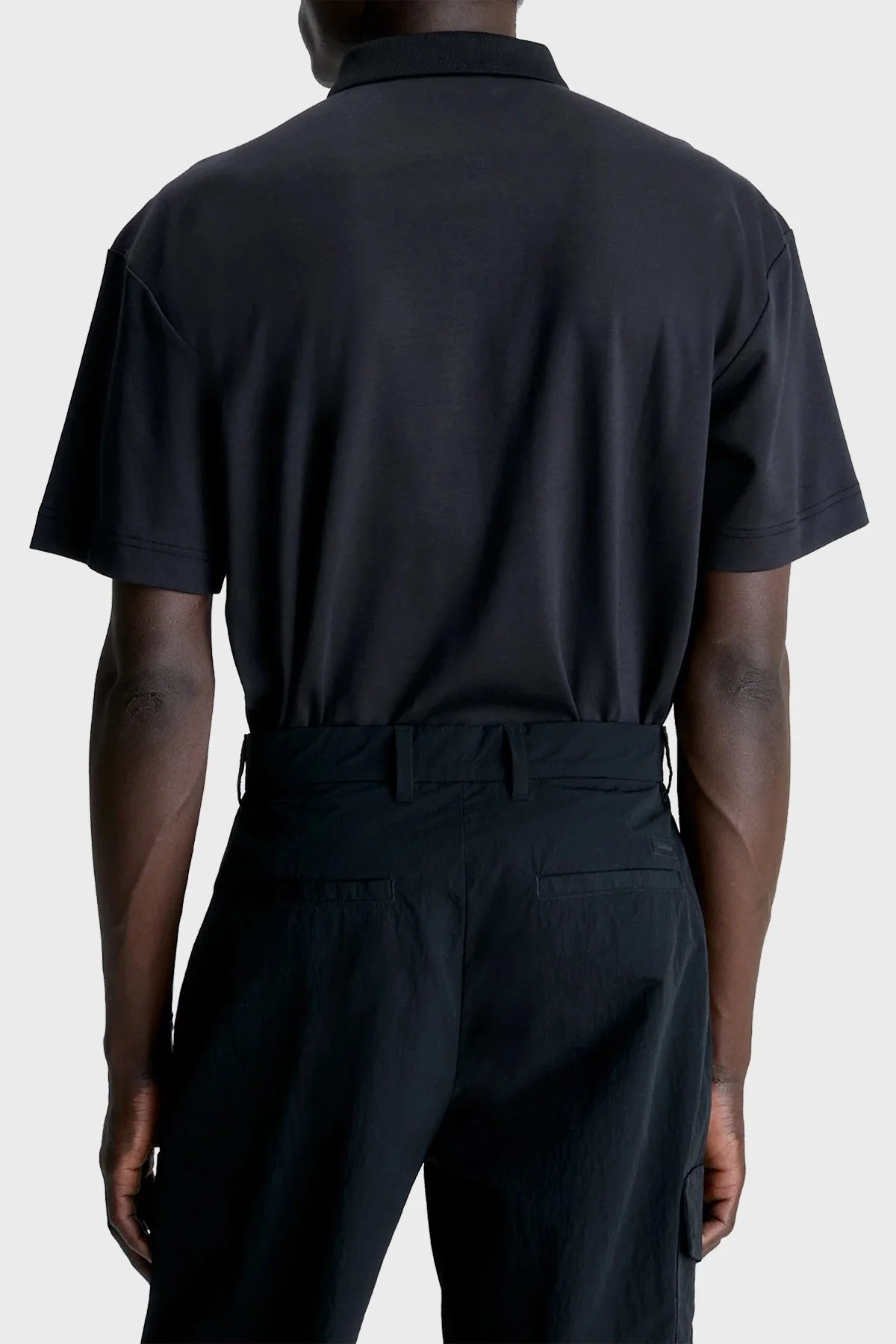 Calvin Klein Pamuklu Regular Fit Düğmeli K10K111195BEH Erkek Polo T Shirt K10K111195 BEH SİYAH - 2