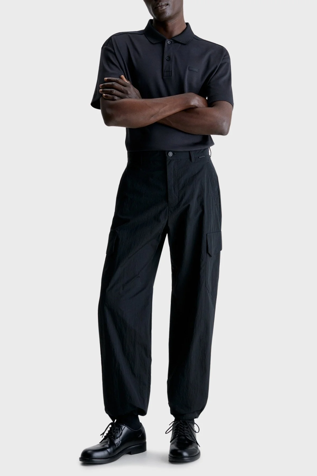 Calvin Klein Pamuklu Regular Fit Düğmeli K10K111195BEH Erkek Polo T Shirt K10K111195 BEH SİYAH - 5