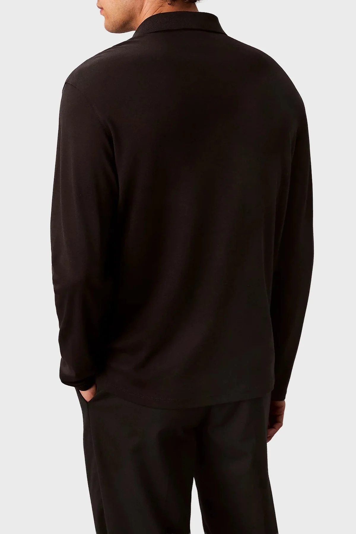 Calvin Klein Pamuklu Regular Fit Düğmeli LV040EM909GRO Erkek Polo Yaka Sweat LV040EM909 GRO KAHVE - 3