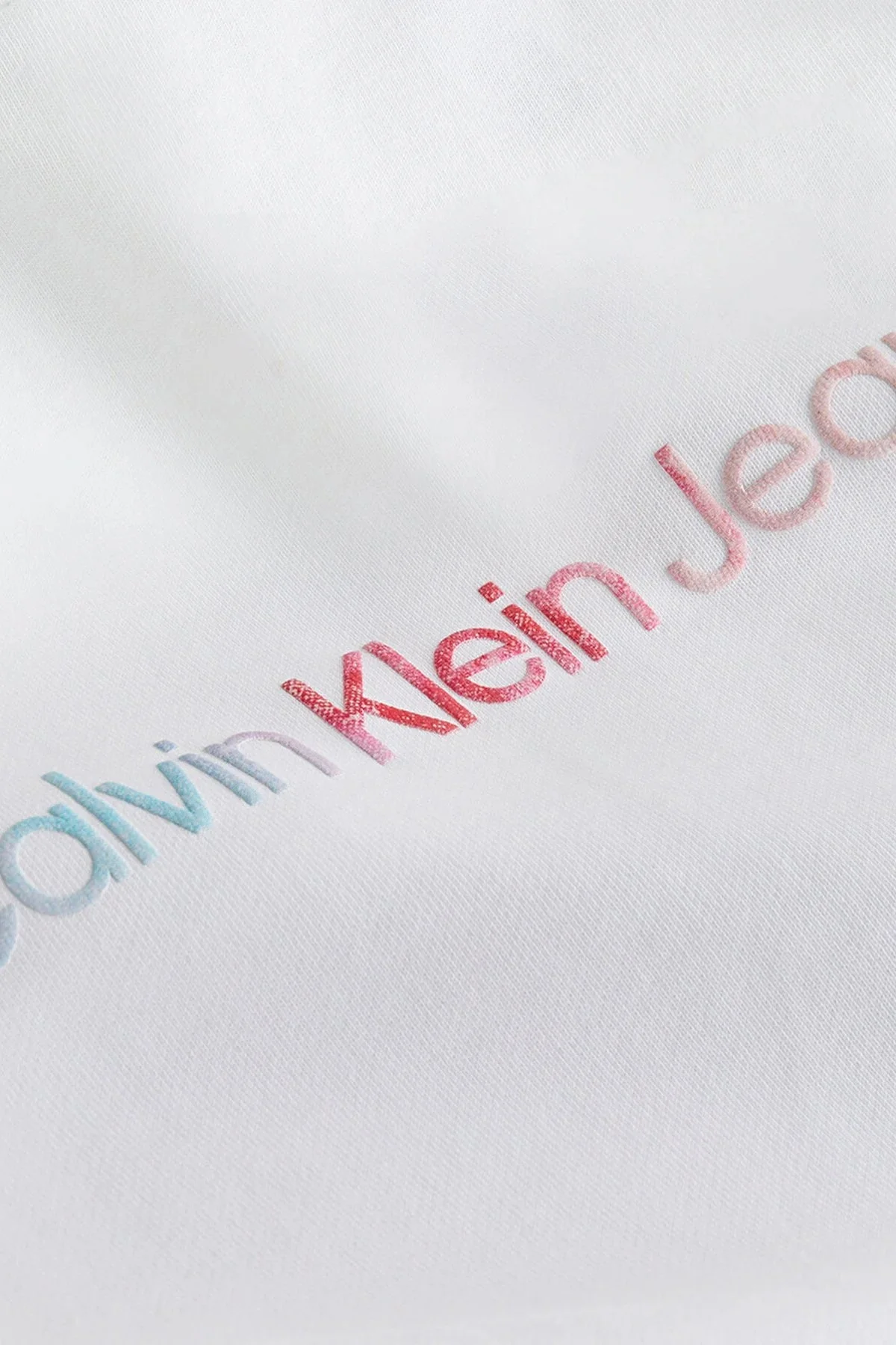 Calvin Klein Pamuklu Regular Fit J20J223266YAF Bayan T Shirt J20J223266 YAF BEYAZ - 6