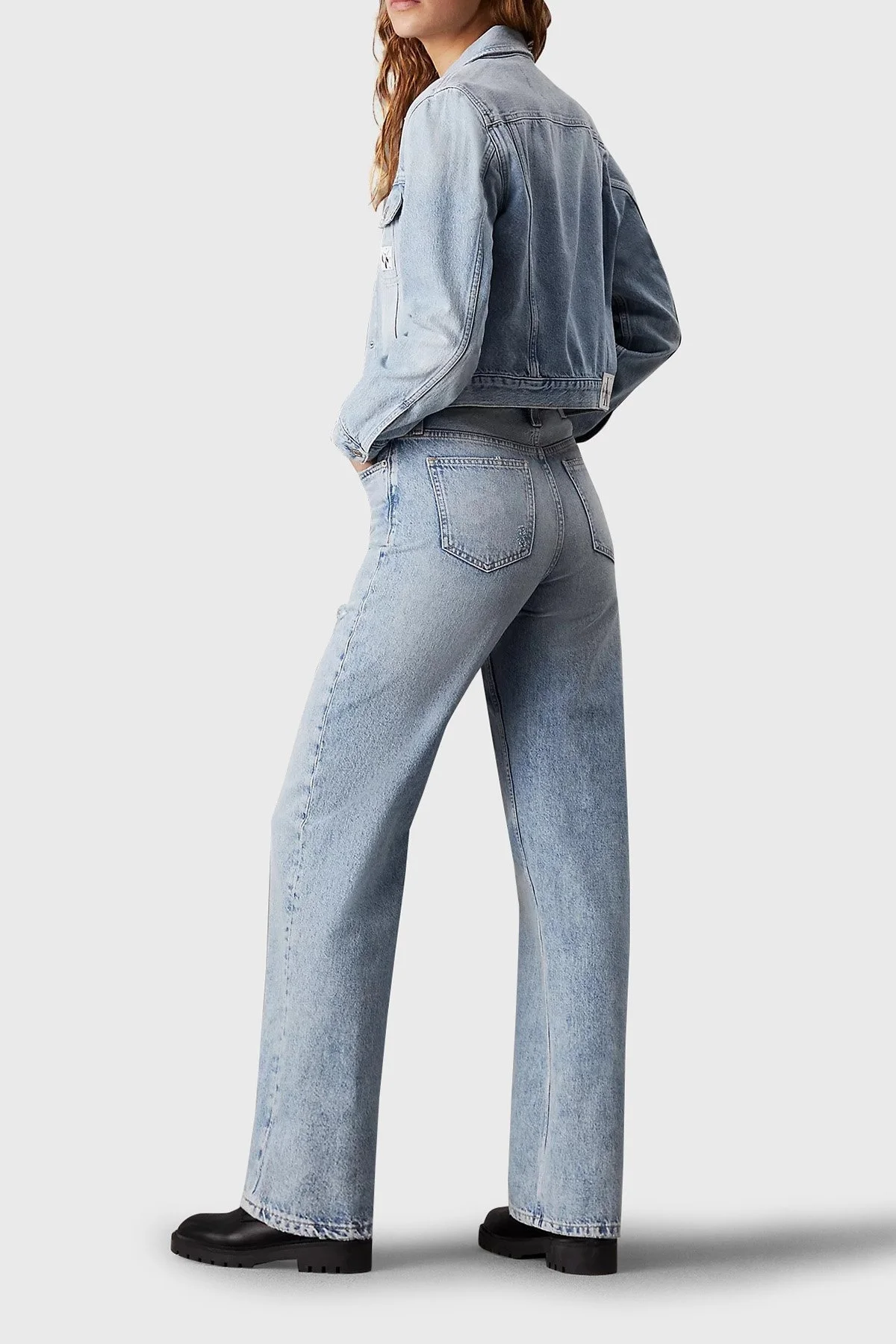 Calvin Klein Pamuklu Regular Fit J20J2236691AA Bayan Kot Ceket J20J223669 1AA AÇIK MAVİ - 2