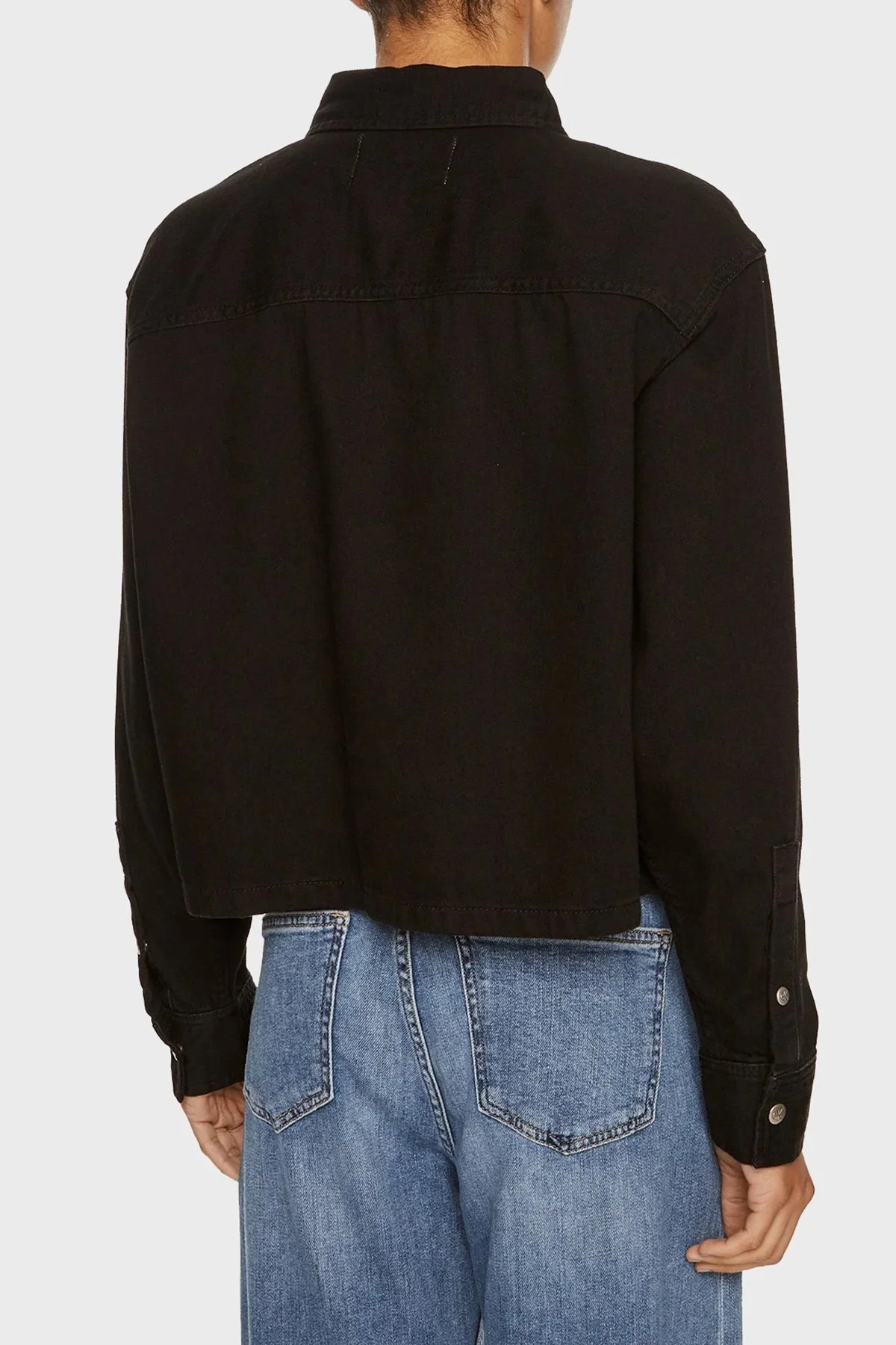 Calvin Klein Pamuklu Regular Fit J20J2236741BY Bayan Kot Ceket J20J223674 1BY SİYAH - 2