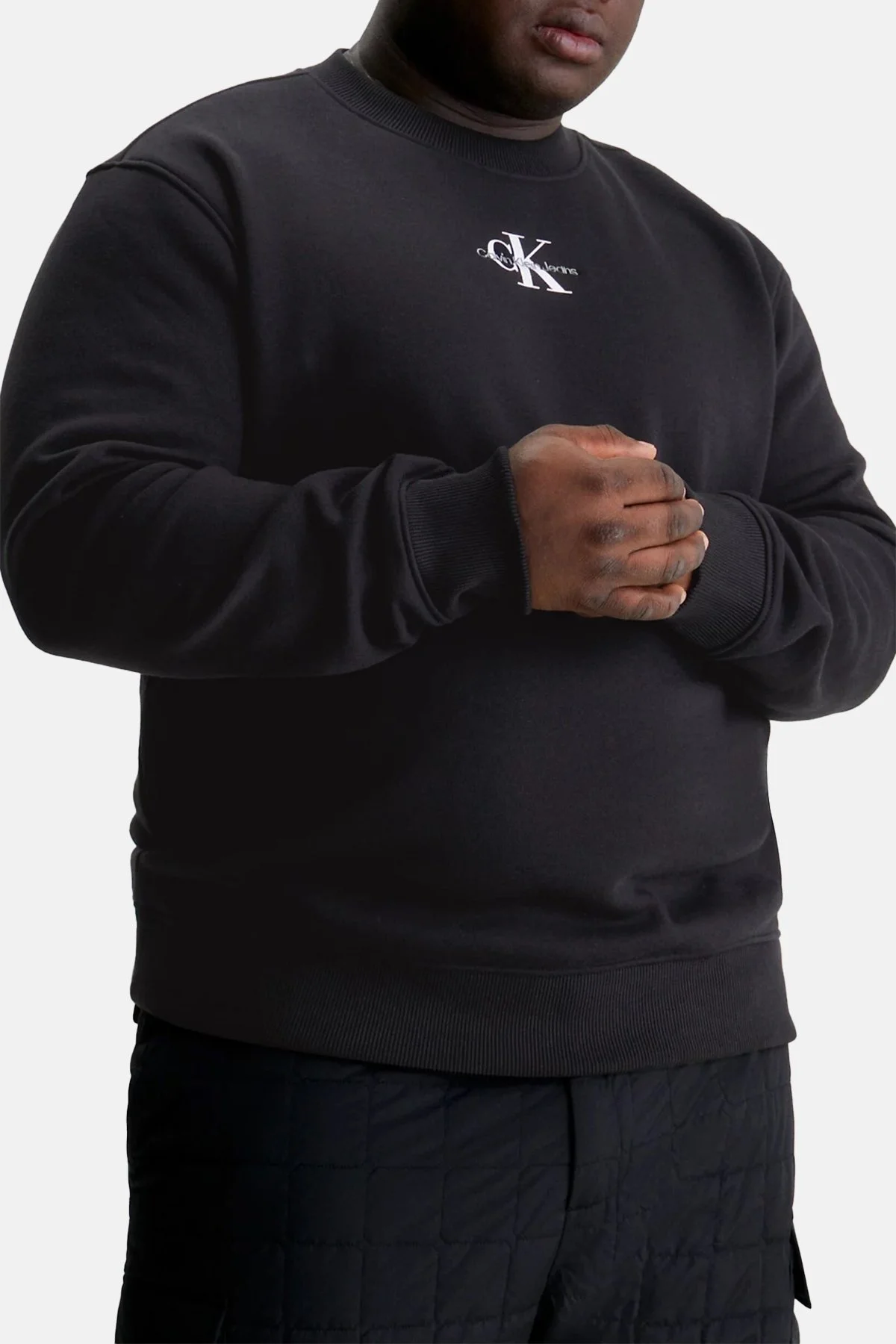 Calvin Klein Pamuklu Regular Fit J30J323434BEH Erkek Sweat J30J323434 BEH SİYAH - 4