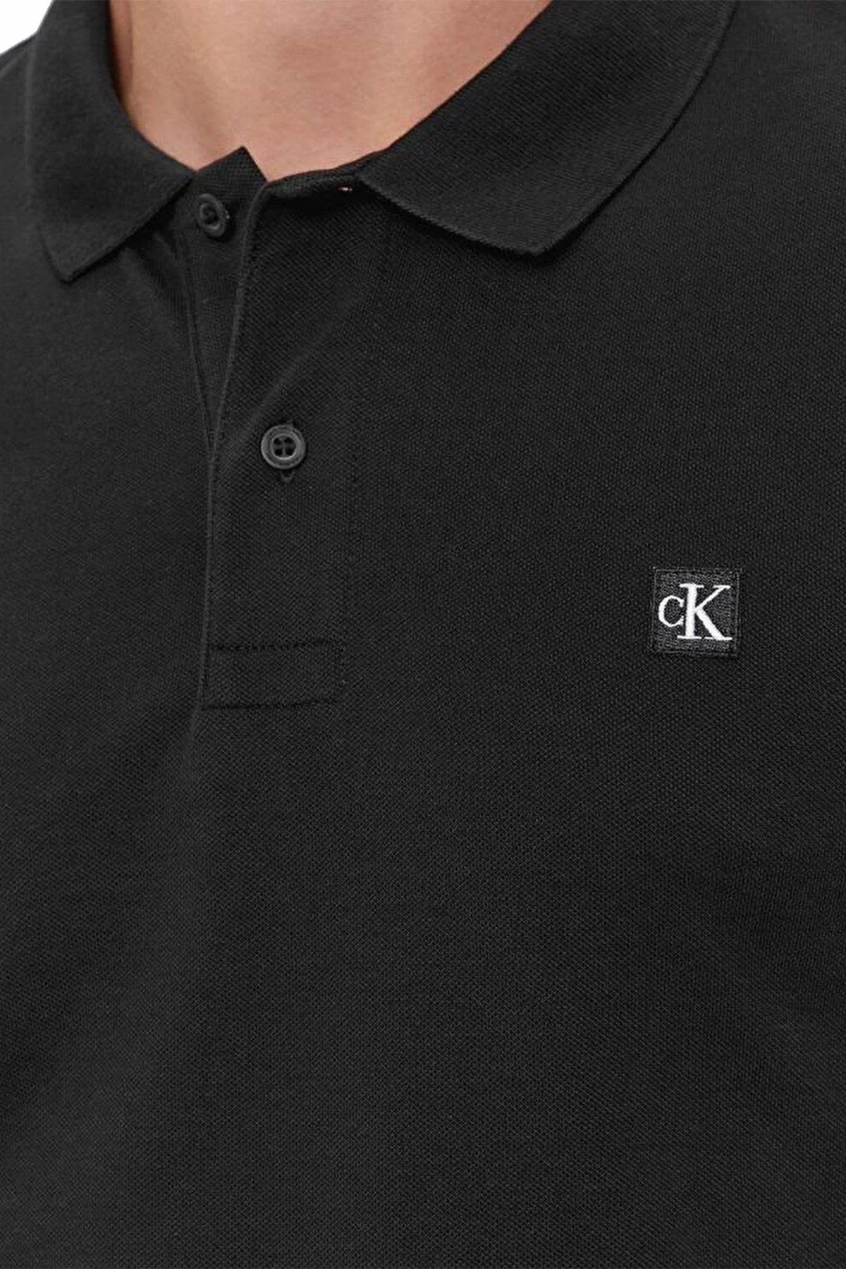 Calvin Klein Pamuklu Regular Fit J30J325269BEH Erkek Polo Yaka T Shirt J30J325269 BEH SİYAH - 3