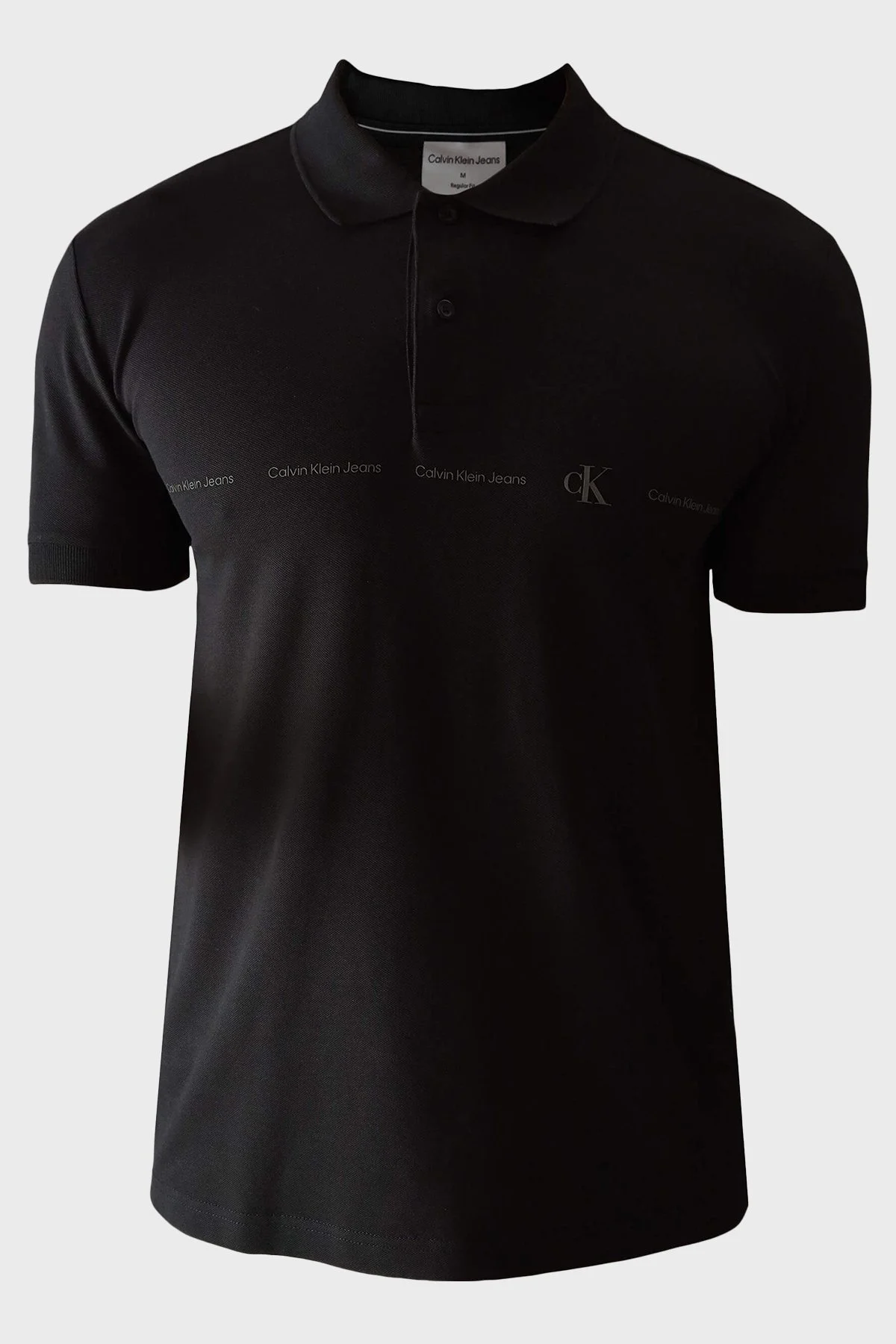 Calvin Klein Pamuklu Regular Fit J30J325432BEH Erkek Polo Yaka T Shirt J30J325432 BEH SİYAH - 5