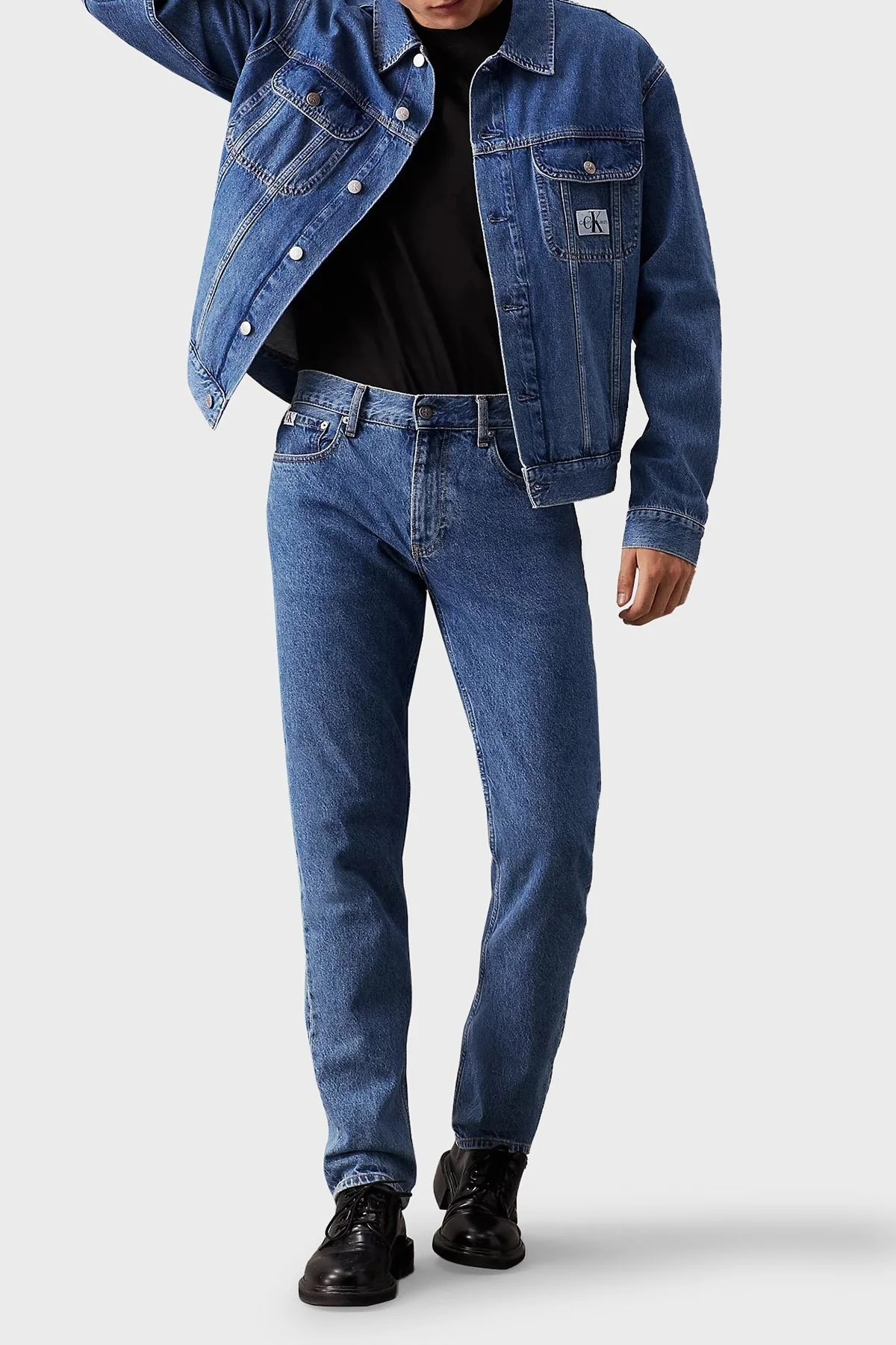 Calvin Klein Pamuklu Regular Fit J30J325679BEH Erkek T Shirt J30J325679 BEH SİYAH - 3