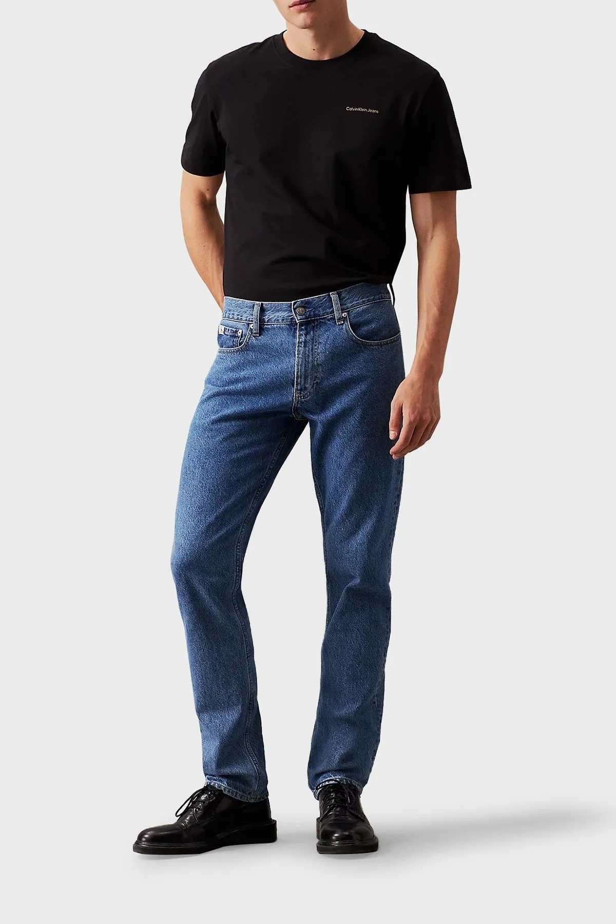 Calvin Klein Pamuklu Regular Fit J30J325679BEH Erkek T Shirt J30J325679 BEH SİYAH - 4