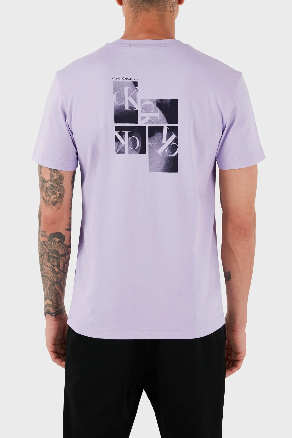 Calvin Klein Pamuklu Regular Fit J30J325679VFR Erkek T Shirt J30J325679 VFR LİLA - 2