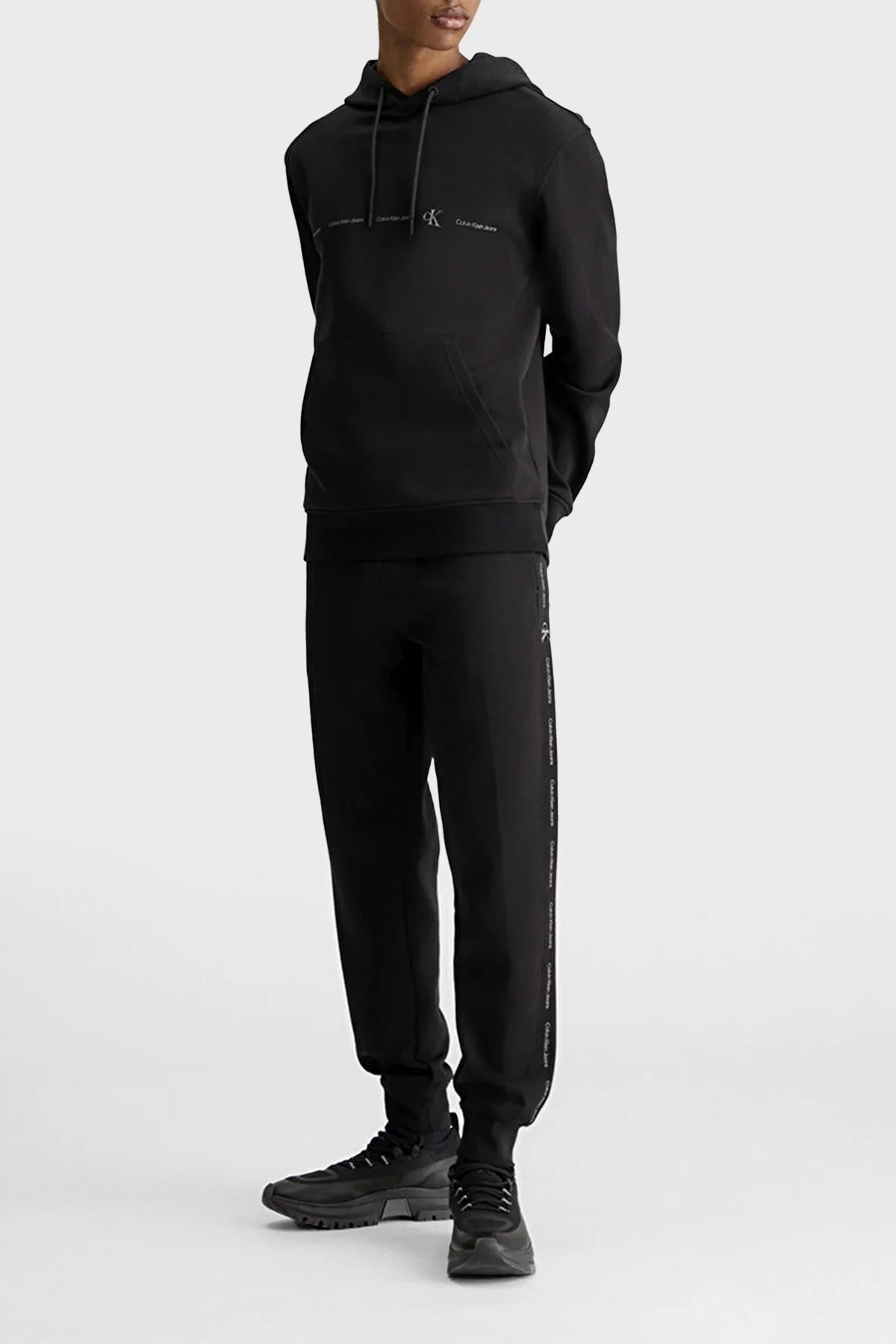 Calvin Klein Pamuklu Regular Fit Jogger J30J325494BEH Erkek Pantolon J30J325494 BEH SİYAH - 5