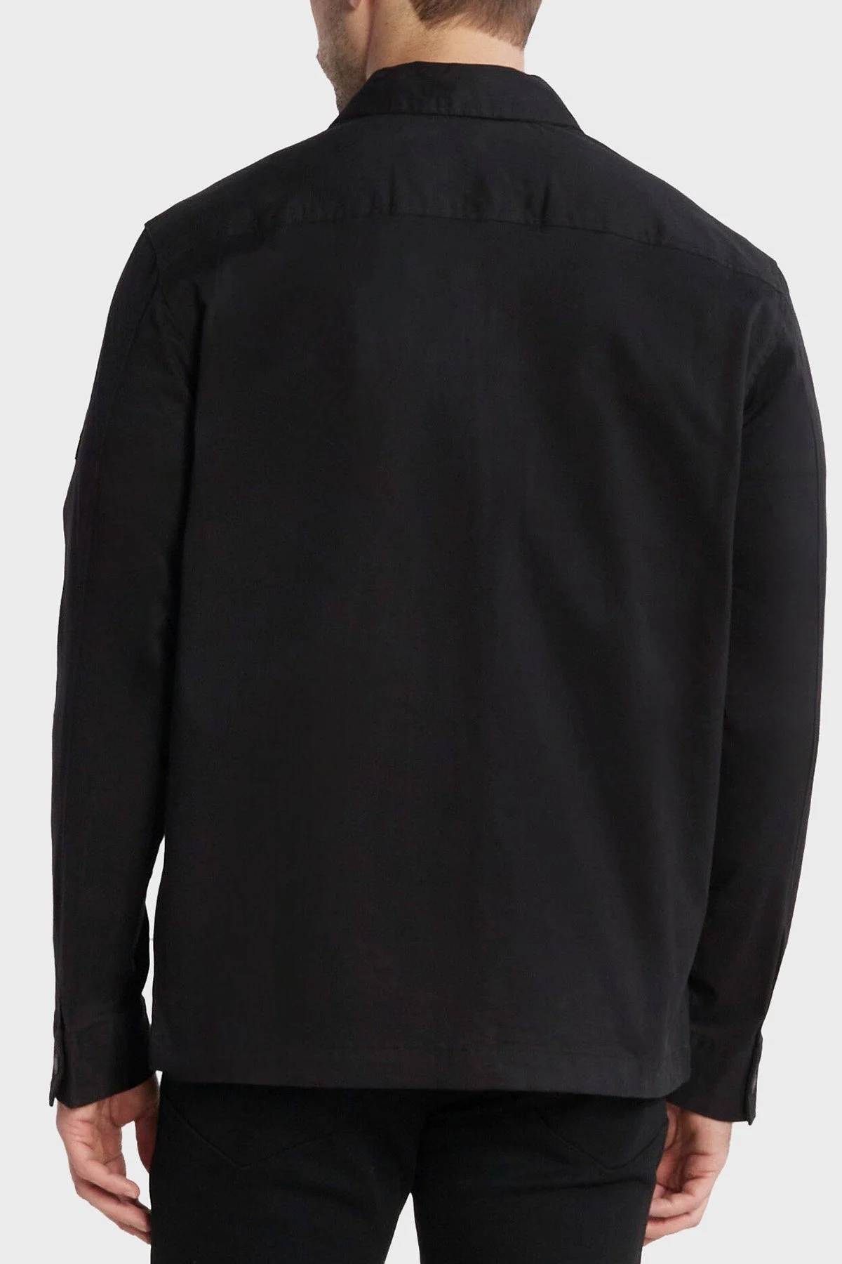 Calvin Klein Pamuklu Regular Fit K10K112315BEH Erkek Gömlek Ceket K10K112315 BEH SİYAH - 4