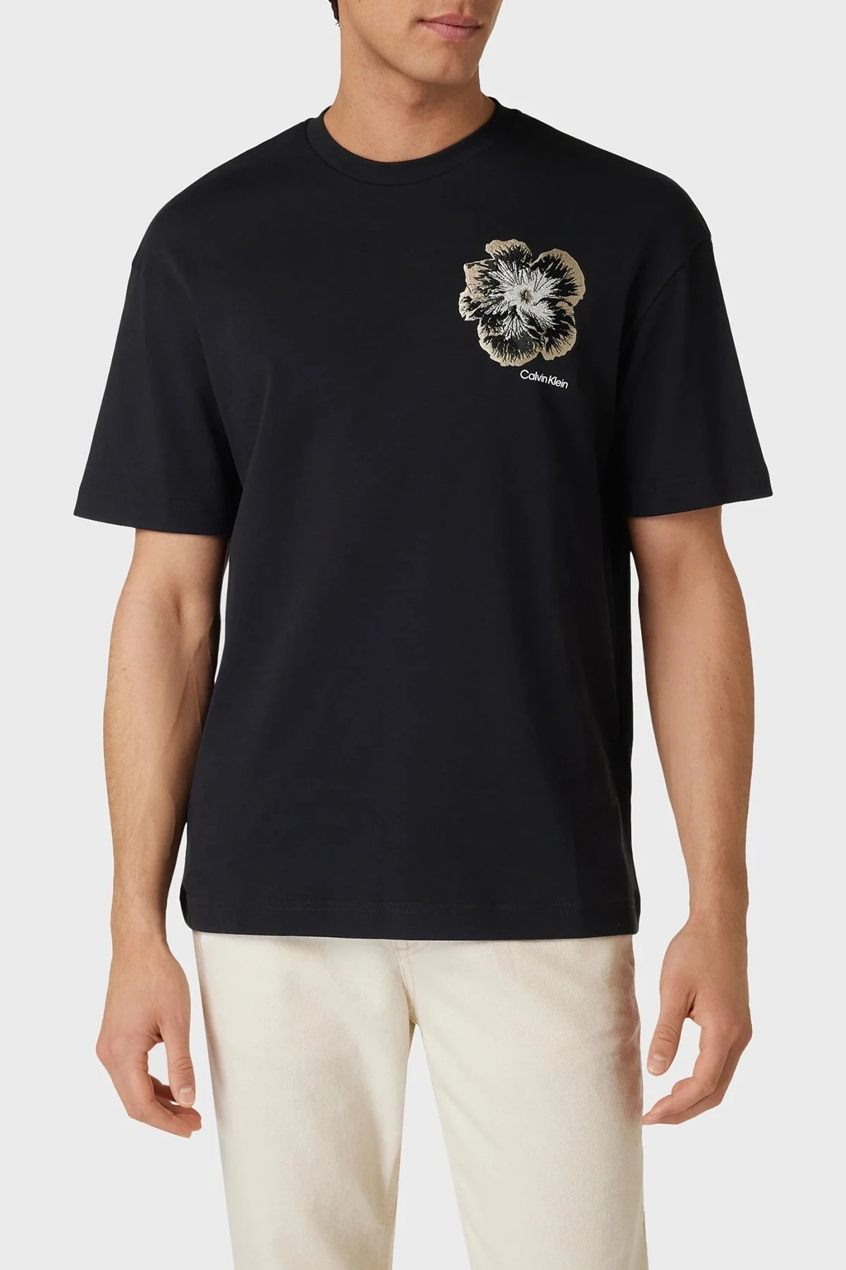 Calvin Klein Pamuklu Regular Fit K10K112505BEH Erkek T Shirt K10K112505 BEH SİYAH - 1