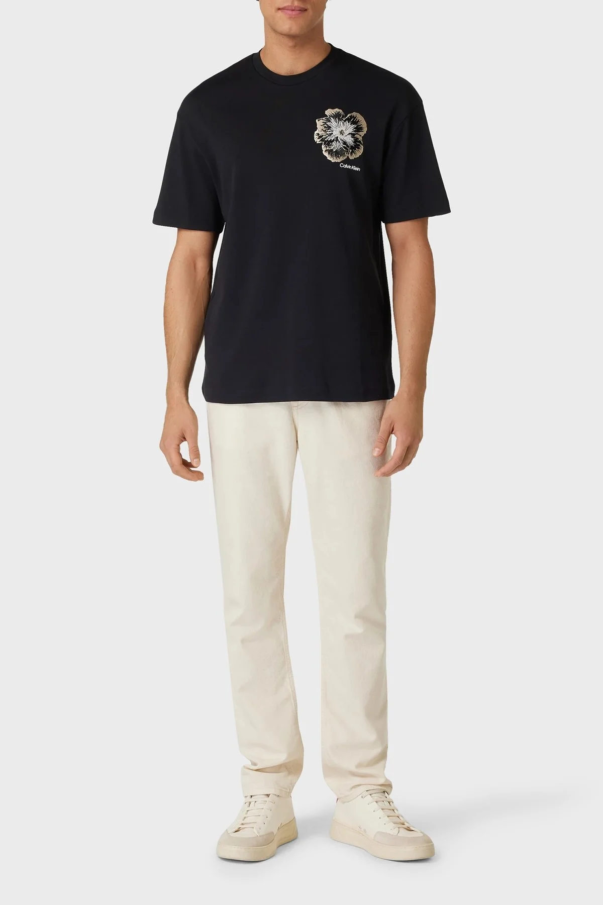 Calvin Klein Pamuklu Regular Fit K10K112505BEH Erkek T Shirt K10K112505 BEH SİYAH - 3
