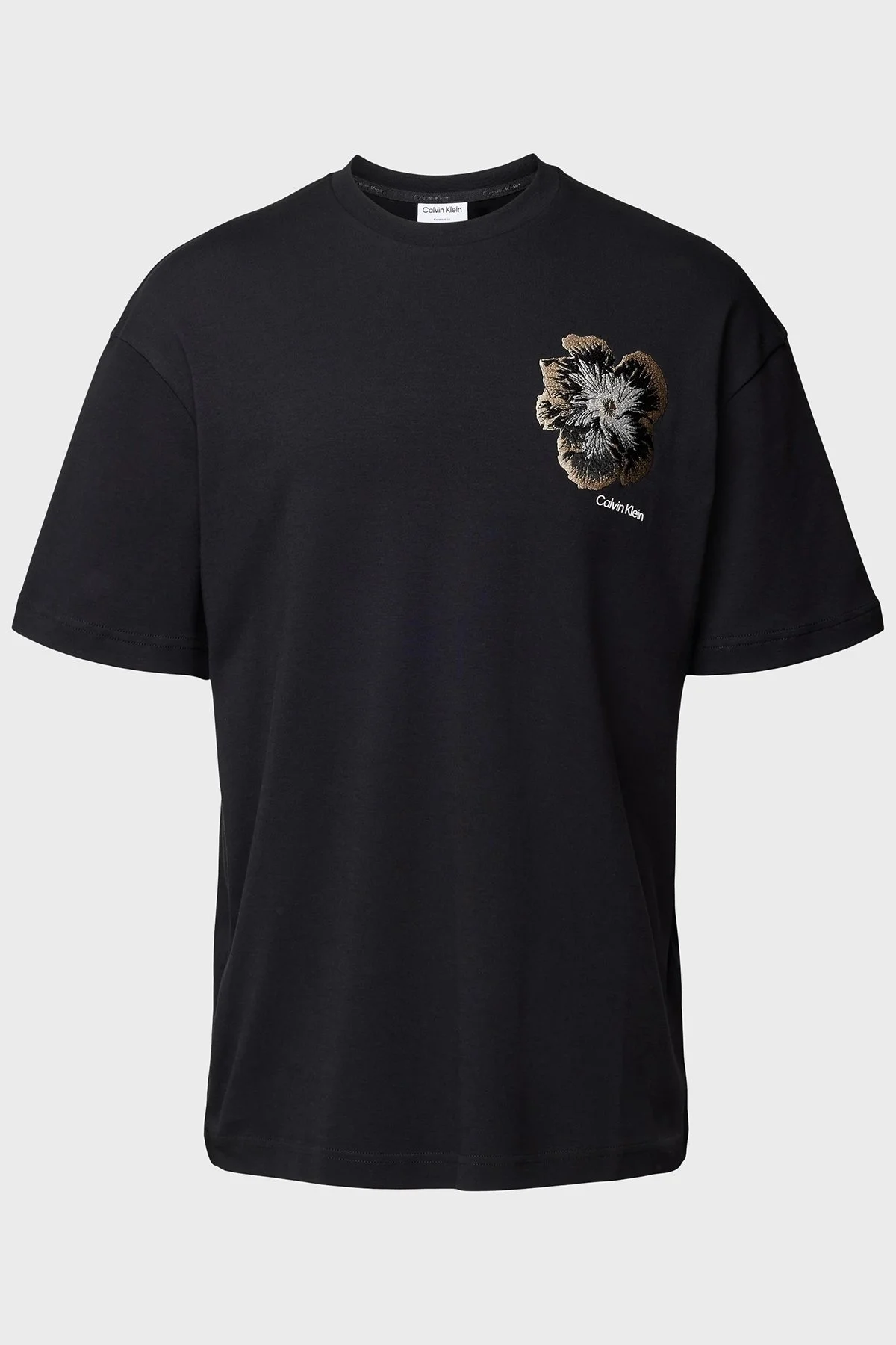 Calvin Klein Pamuklu Regular Fit K10K112505BEH Erkek T Shirt K10K112505 BEH SİYAH - 5
