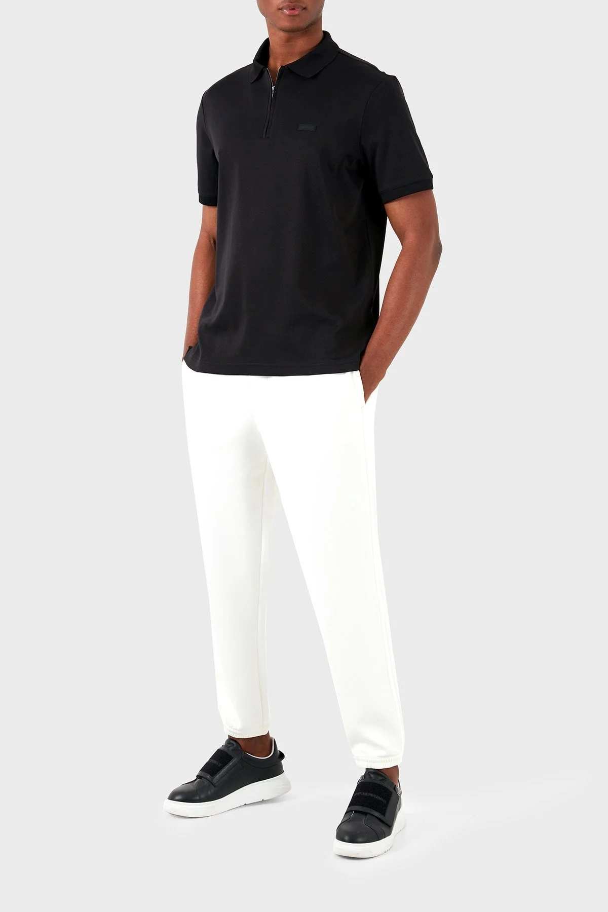 Calvin Klein Pamuklu Regular Fit K10K112754BEH Erkek Polo Yaka T Shirt K10K112754 BEH SİYAH - 4