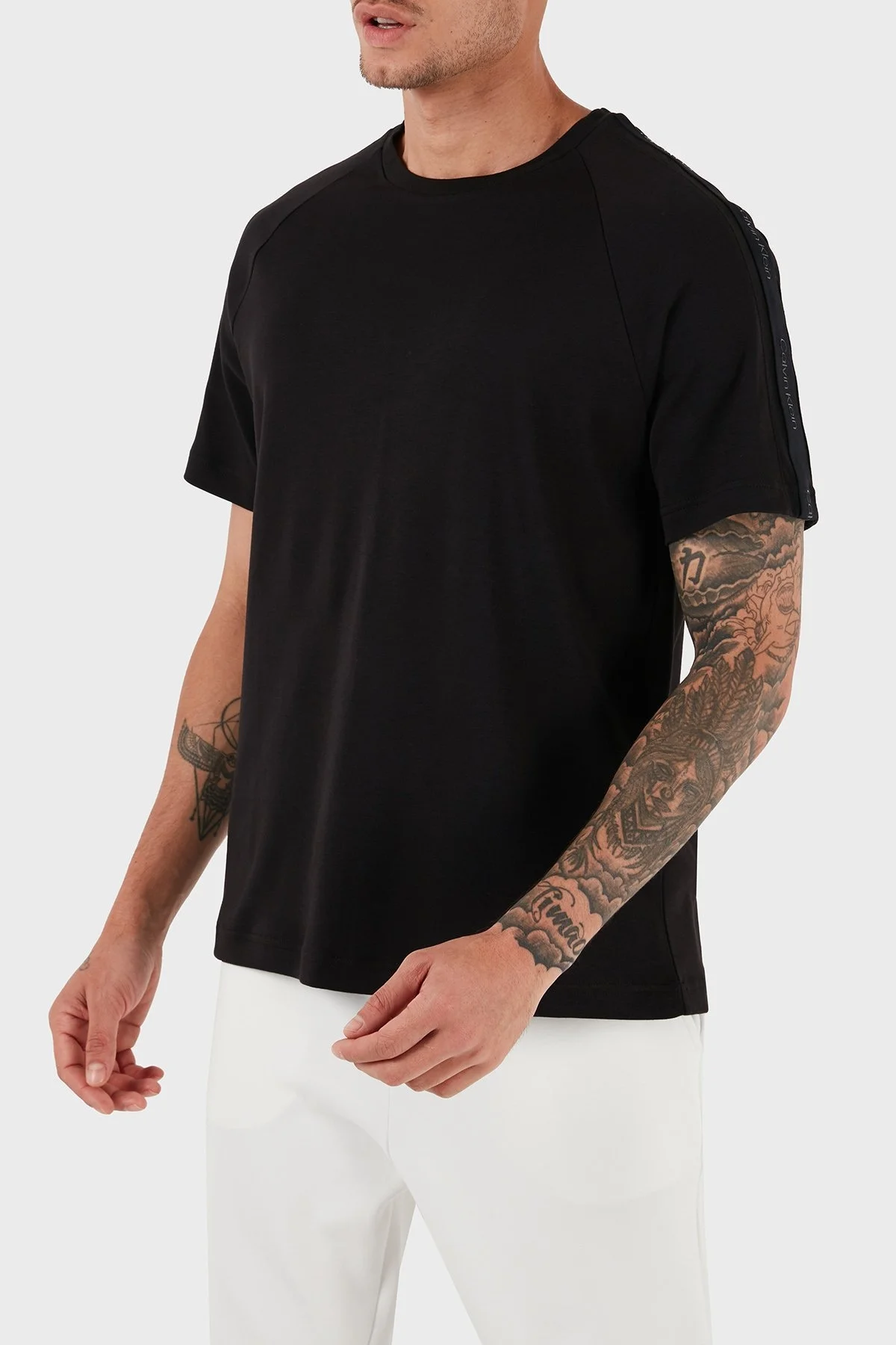 Calvin Klein Pamuklu Regular Fit K10K113066BEH Erkek T Shirt K10K113066 BEH SİYAH - 3