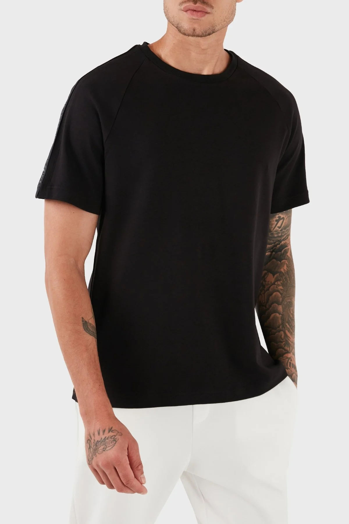 Calvin Klein Pamuklu Regular Fit K10K113066BEH Erkek T Shirt K10K113066 BEH SİYAH - 7