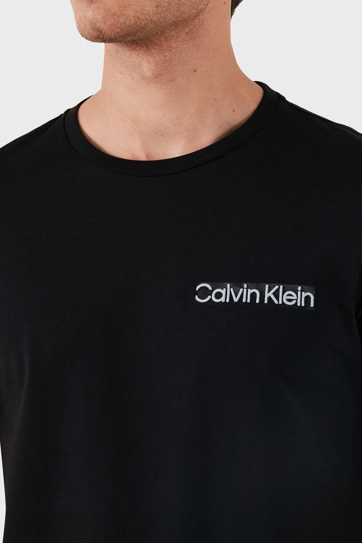 Calvin Klein Pamuklu Regular Fit K10K113111BEH Erkek T Shirt K10K113111 BEH SİYAH - 5