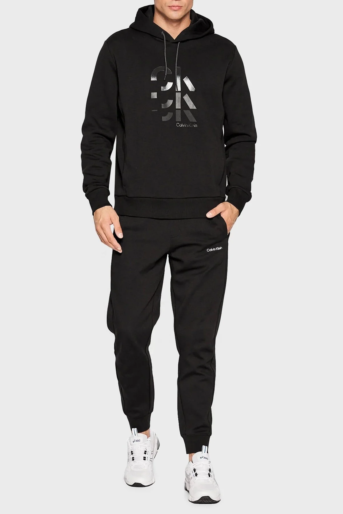 Calvin Klein Pamuklu Regular Fit Kapüşonlu Erkek Sweat K10K109713 BEH SİYAH - 2