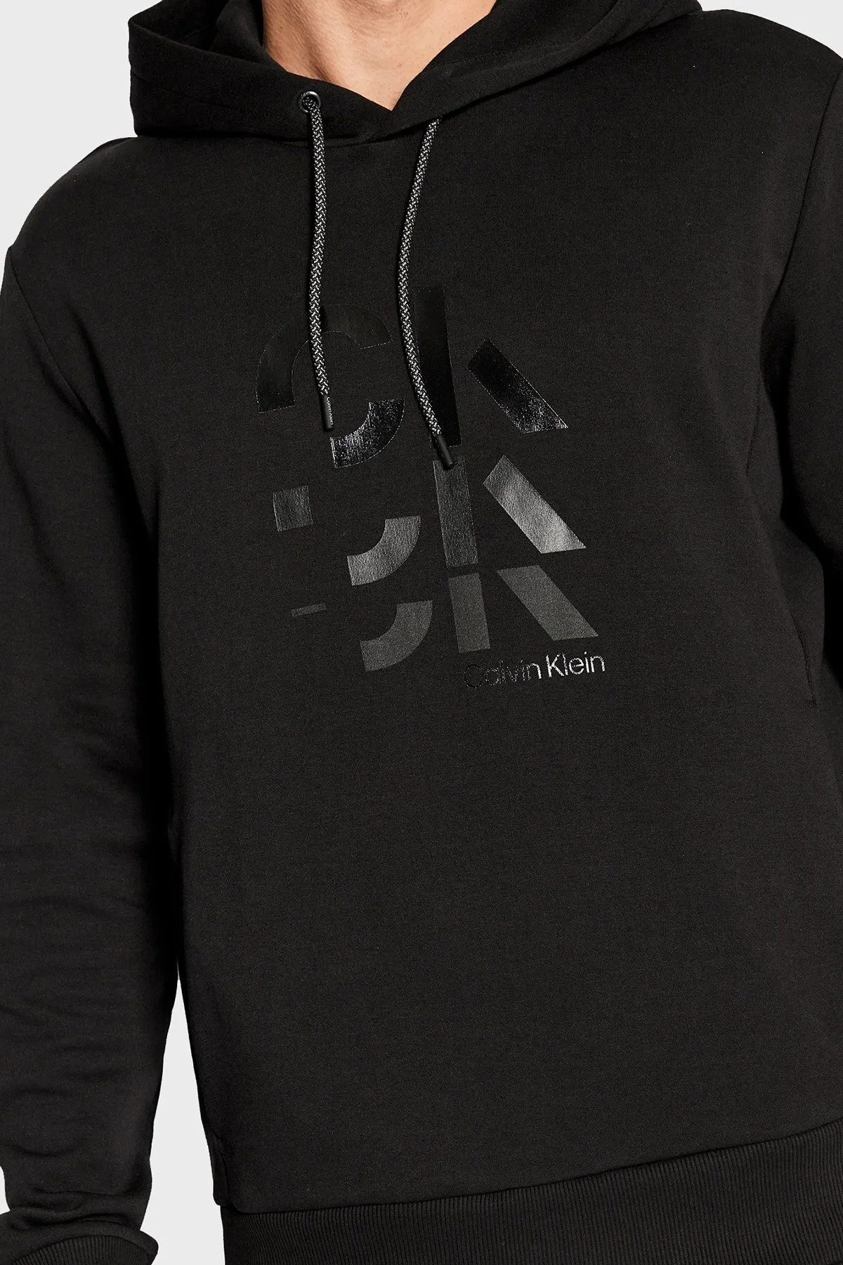 Calvin Klein Pamuklu Regular Fit Kapüşonlu Erkek Sweat K10K109713 BEH SİYAH - 3