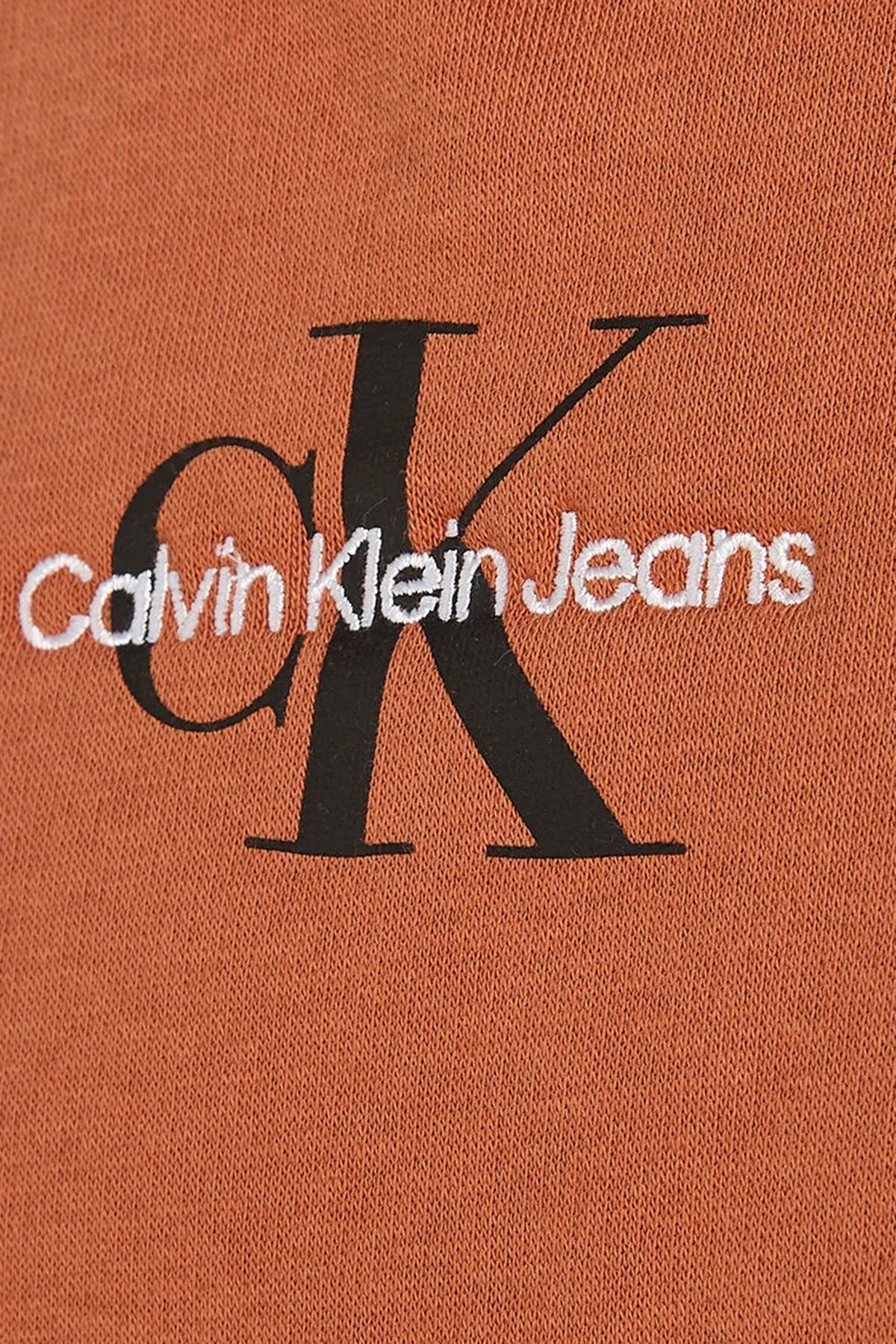 Calvin Klein Pamuklu Regular Fit Kapüşonlu J30J323749GAN Erkek Sweat J30J323749 GAN KAHVE - 4