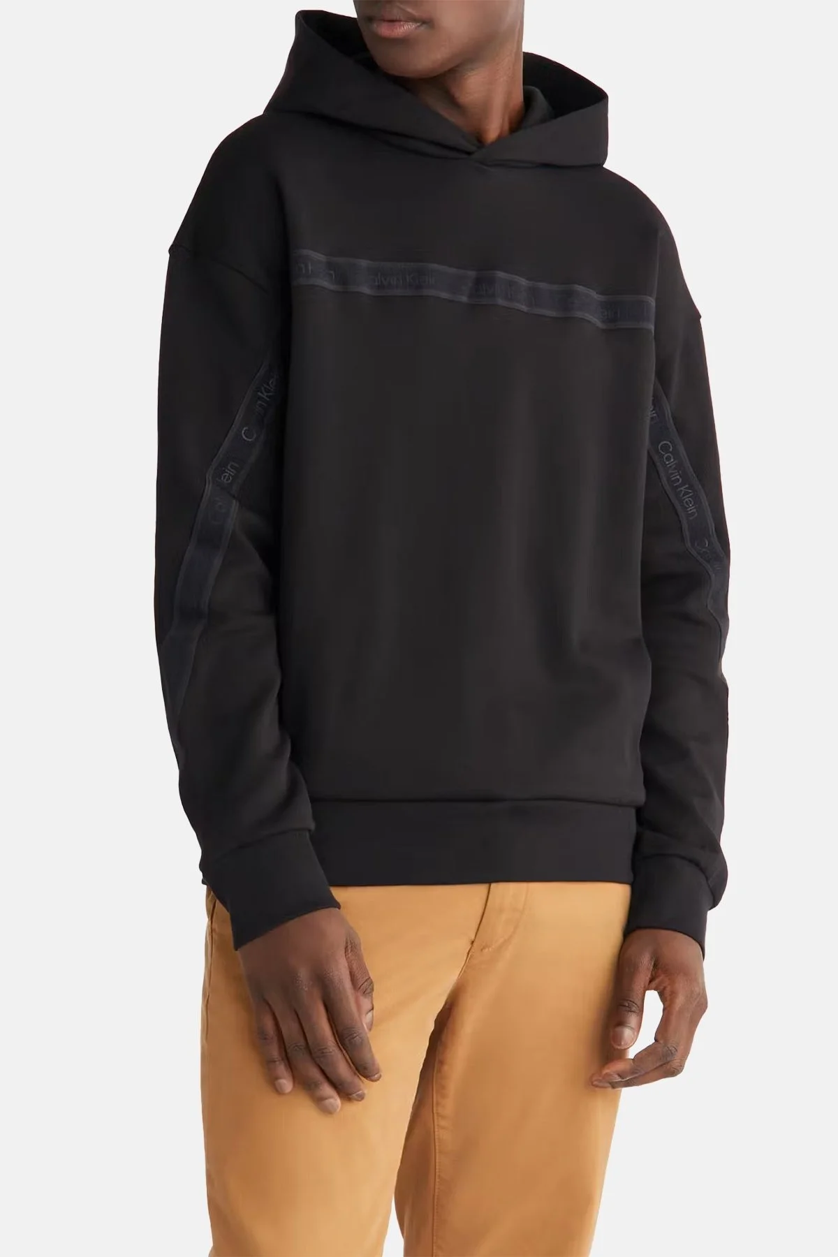 Calvin Klein Pamuklu Regular Fit Kapüşonlu K10K111513BEH Erkek Sweat K10K111513 BEH SİYAH - 1