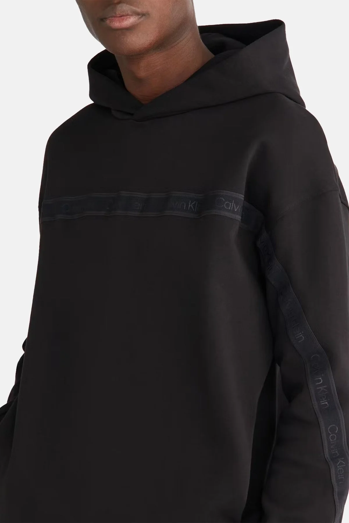 Calvin Klein Pamuklu Regular Fit Kapüşonlu K10K111513BEH Erkek Sweat K10K111513 BEH SİYAH - 4