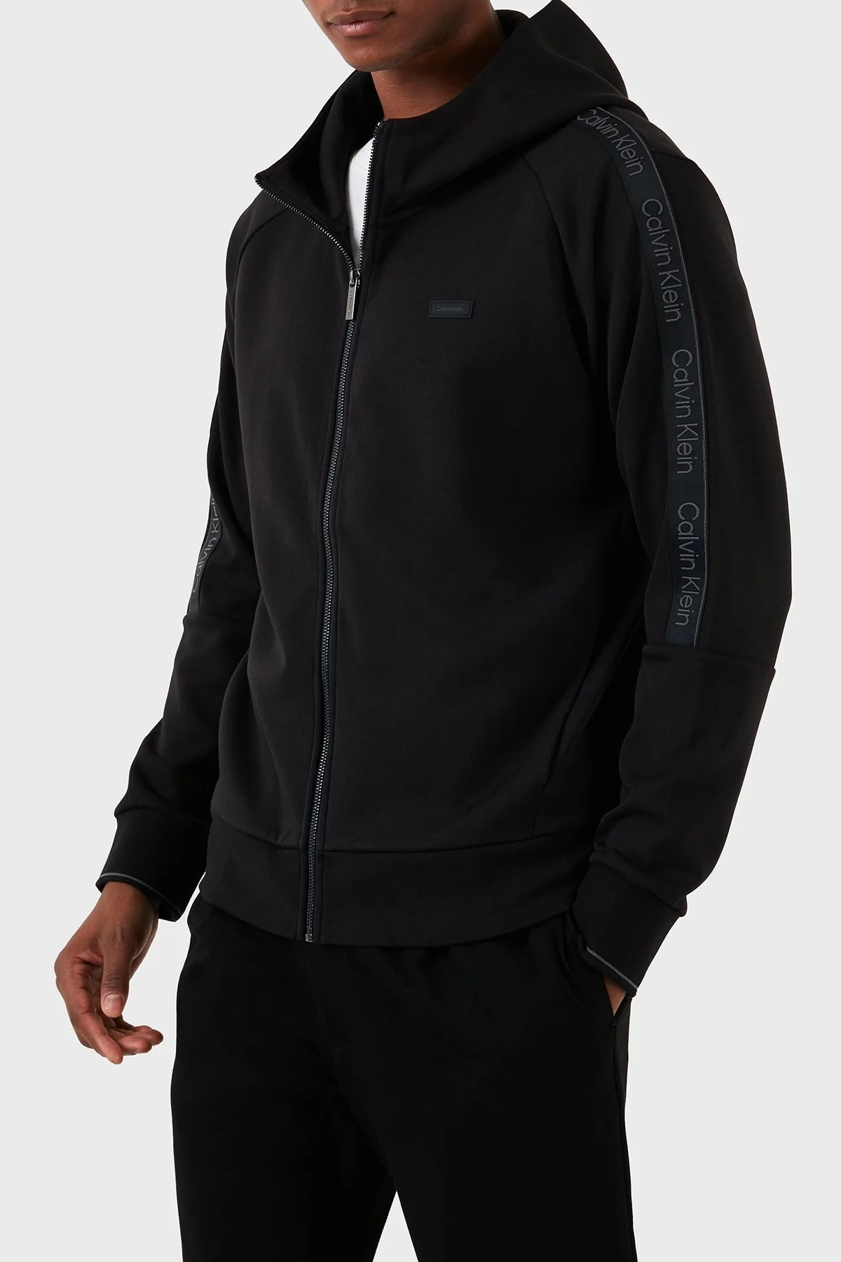 Calvin Klein Pamuklu Regular Fit Kapüşonlu K10K112443BEH Erkek Sweat K10K112443 BEH SİYAH - 2