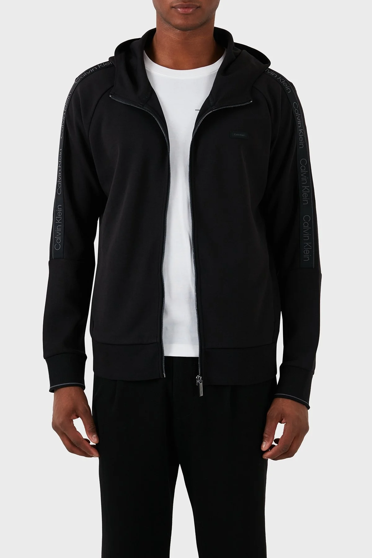 Calvin Klein Pamuklu Regular Fit Kapüşonlu K10K112443BEH Erkek Sweat K10K112443 BEH SİYAH - 3