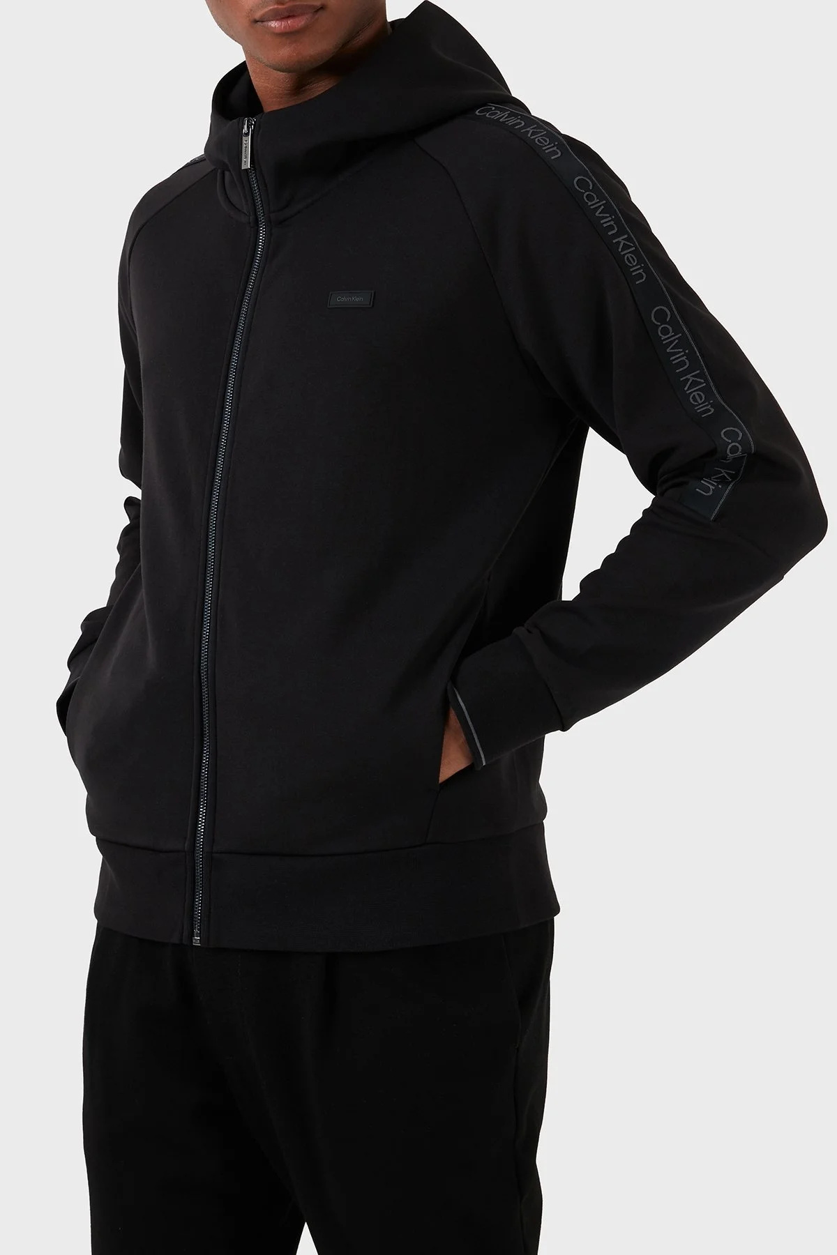 Calvin Klein Pamuklu Regular Fit Kapüşonlu K10K112443BEH Erkek Sweat K10K112443 BEH SİYAH - 6