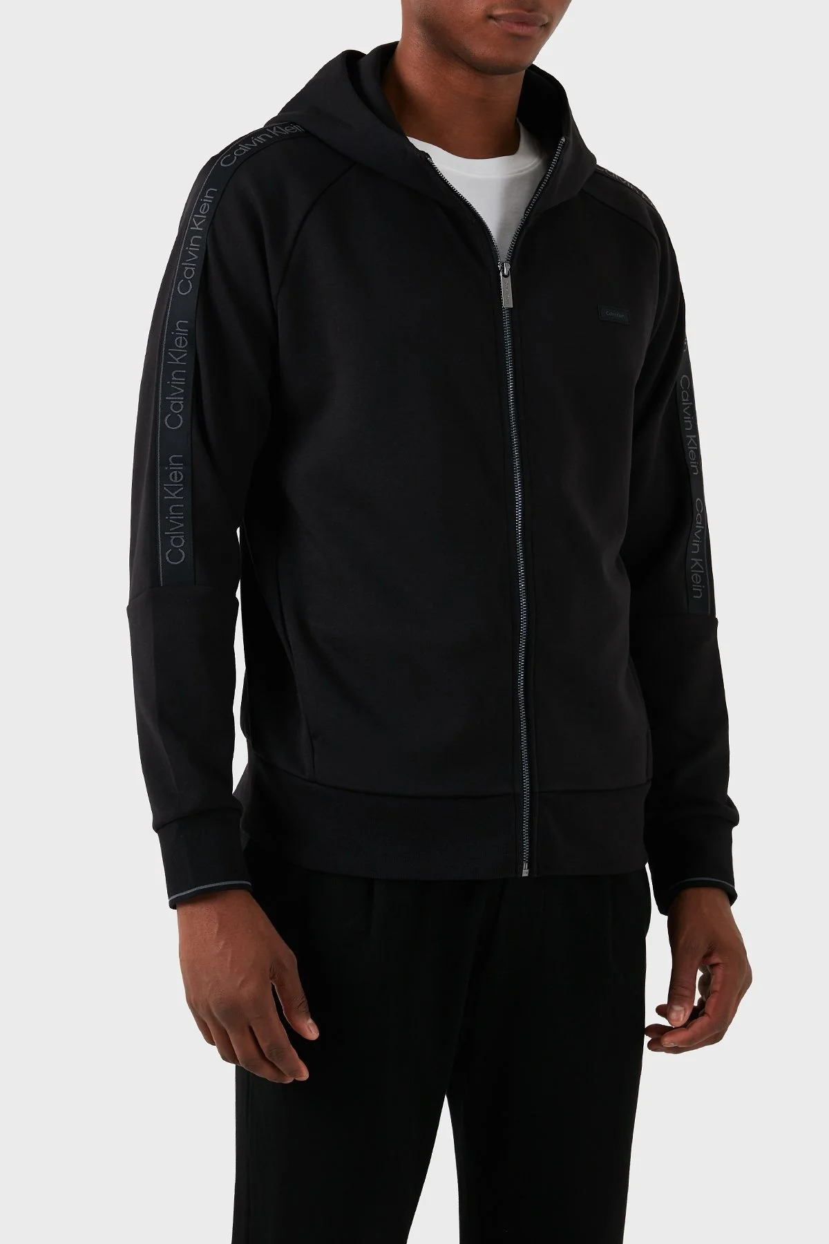 Calvin Klein Pamuklu Regular Fit Kapüşonlu K10K112443BEH Erkek Sweat K10K112443 BEH SİYAH - 7